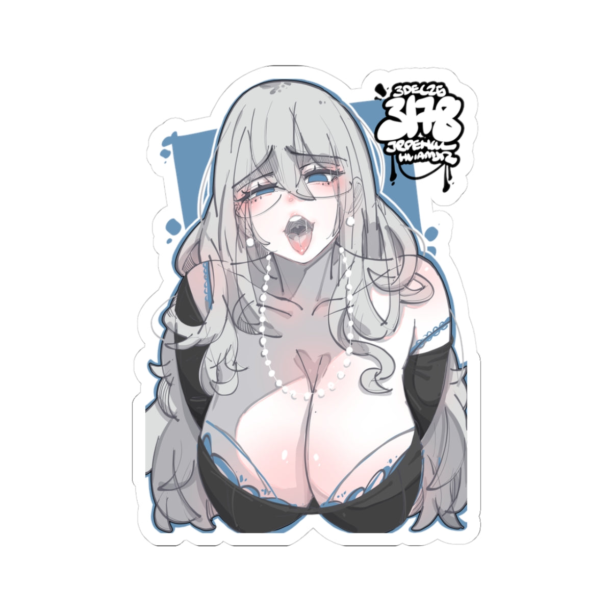 3178 - 蓝 / blue v1 Stickers