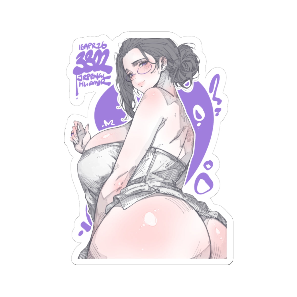 3322 - 紫/ purple v1 Stickers