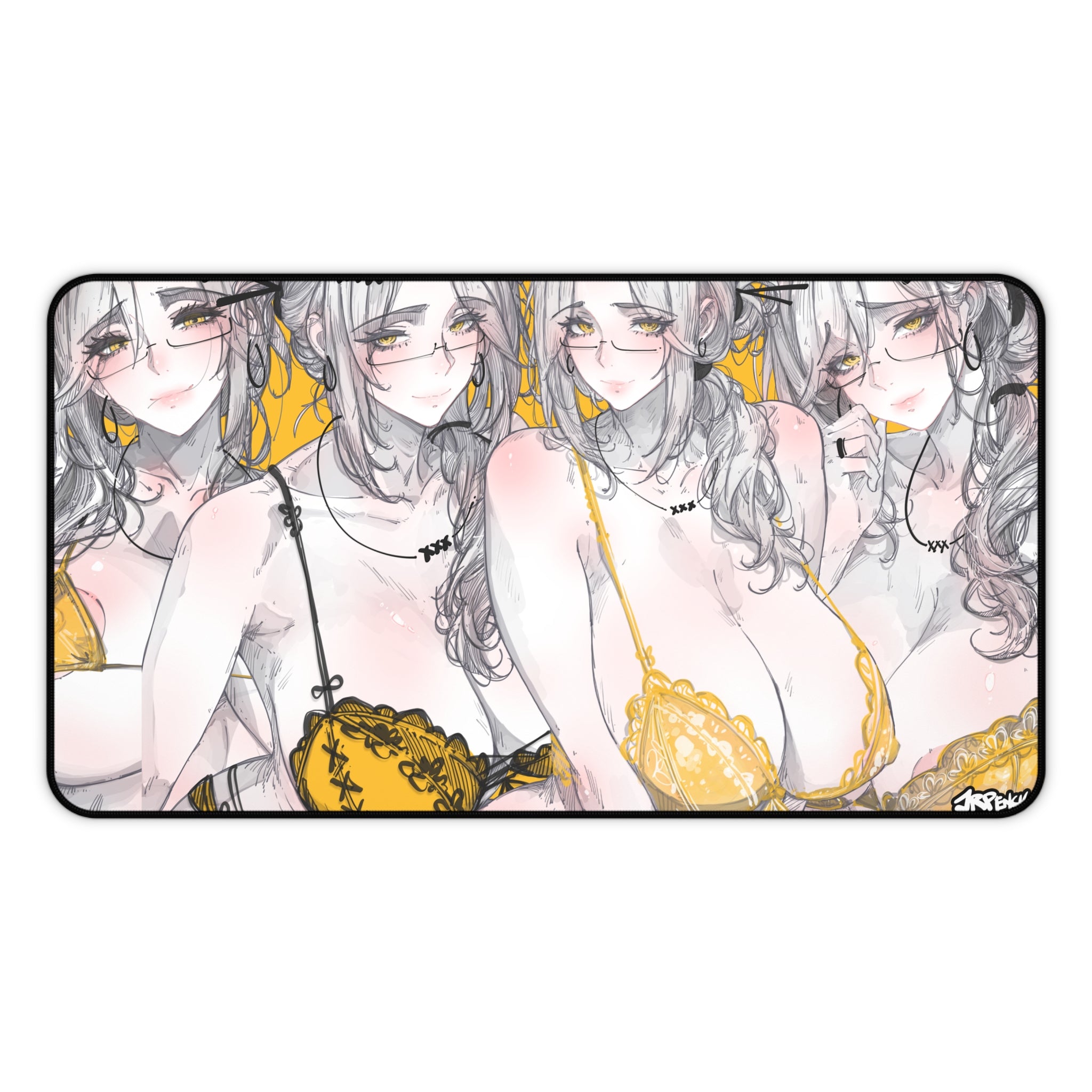 3319 - 黄壁纸 / yellow wallpaper v2 Desk Mat