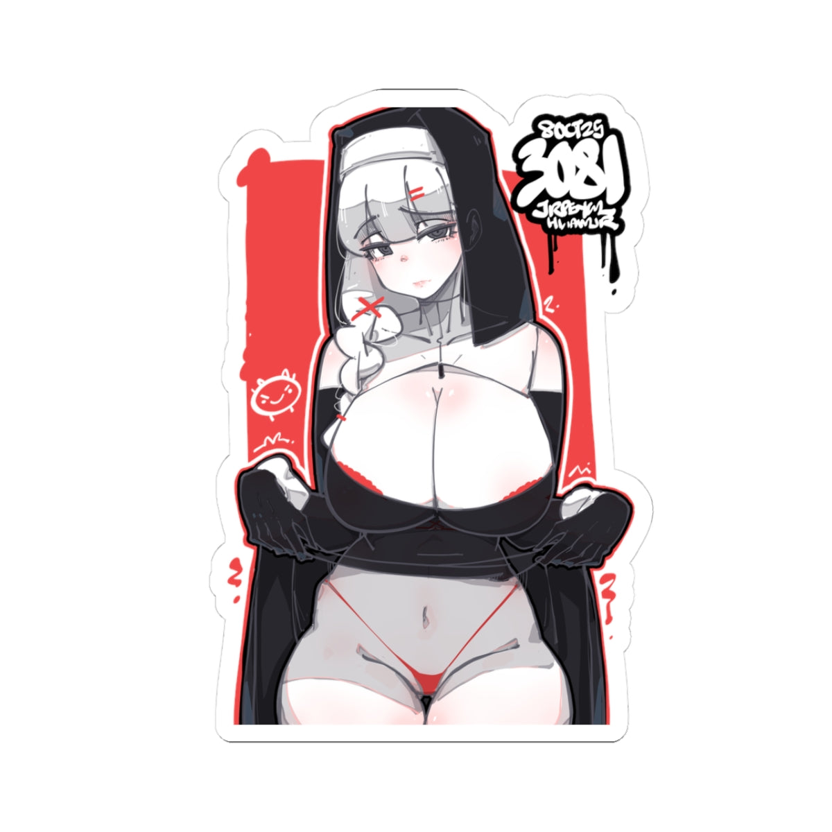 3081 - 红 / red Stickers