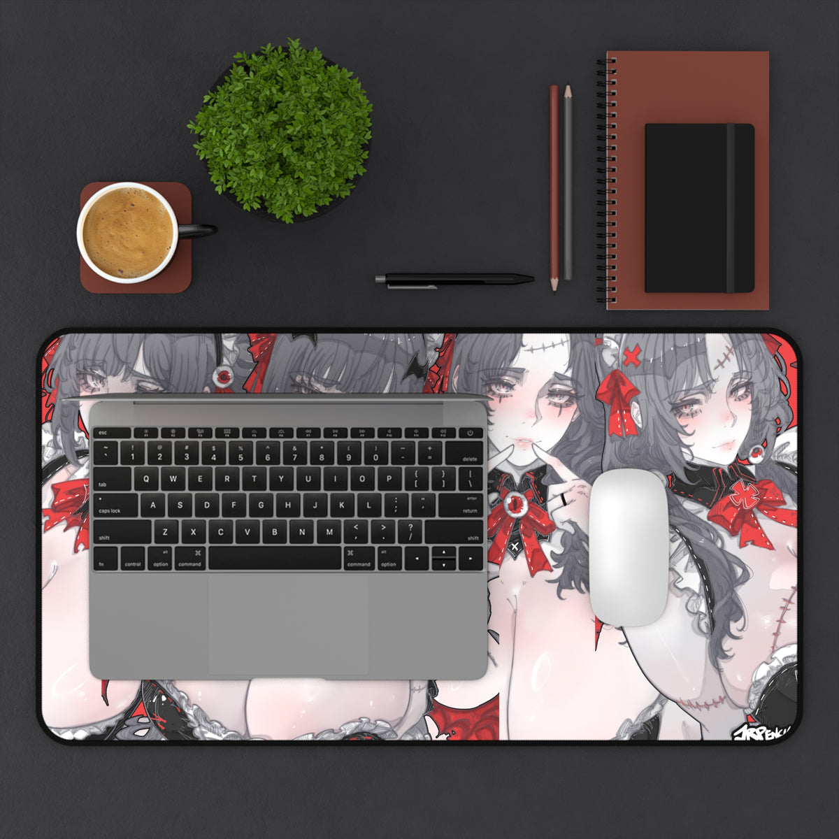 3420 - 红壁纸 / Red Wallpaper v1 Desk Mat