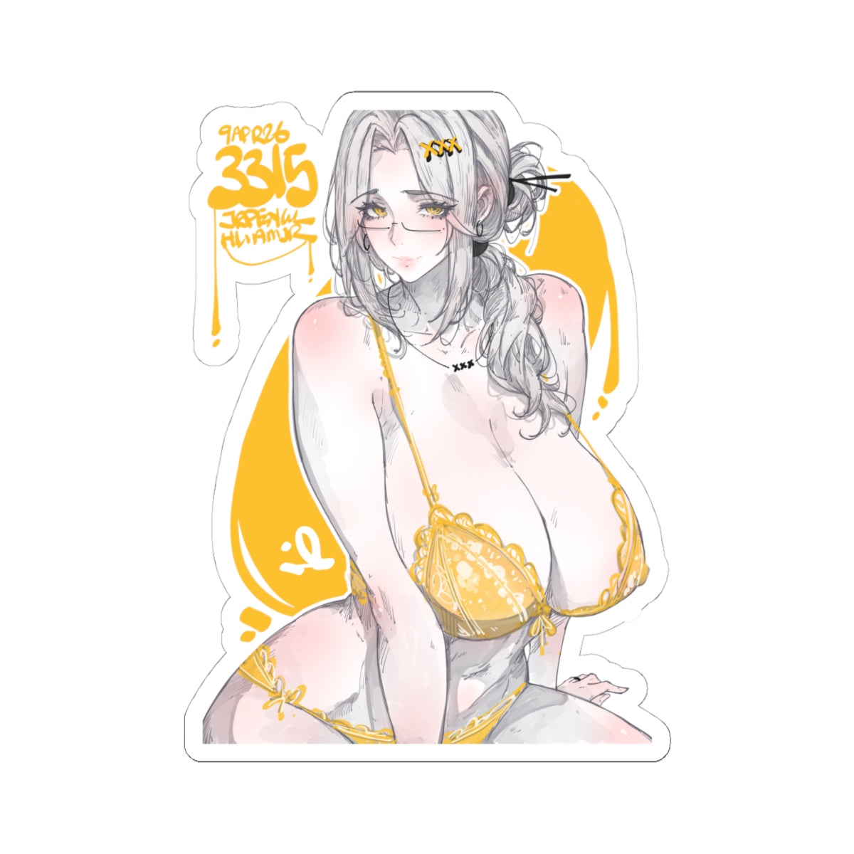 3315 - 黄 / yellow v2 Stickers