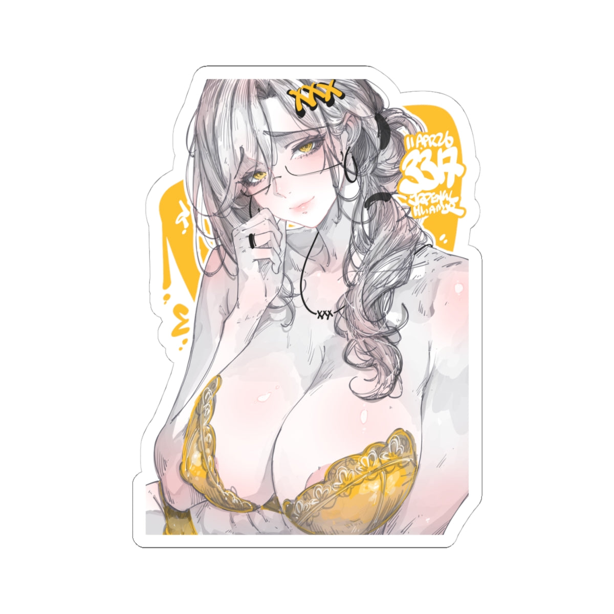 3317 - 黄 / yellow v2 Stickers