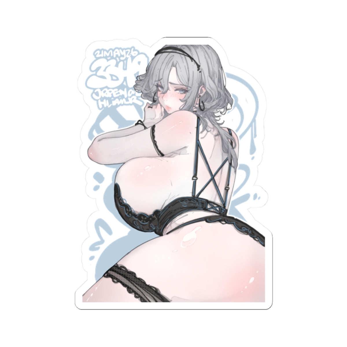 3349 - blue / 蓝 v2 Stickers