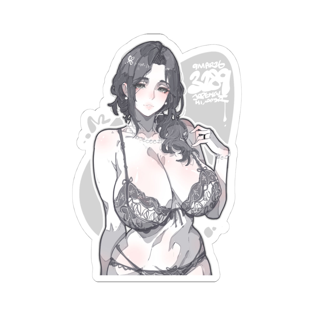 3289 - 灰 / grey v2 Stickers