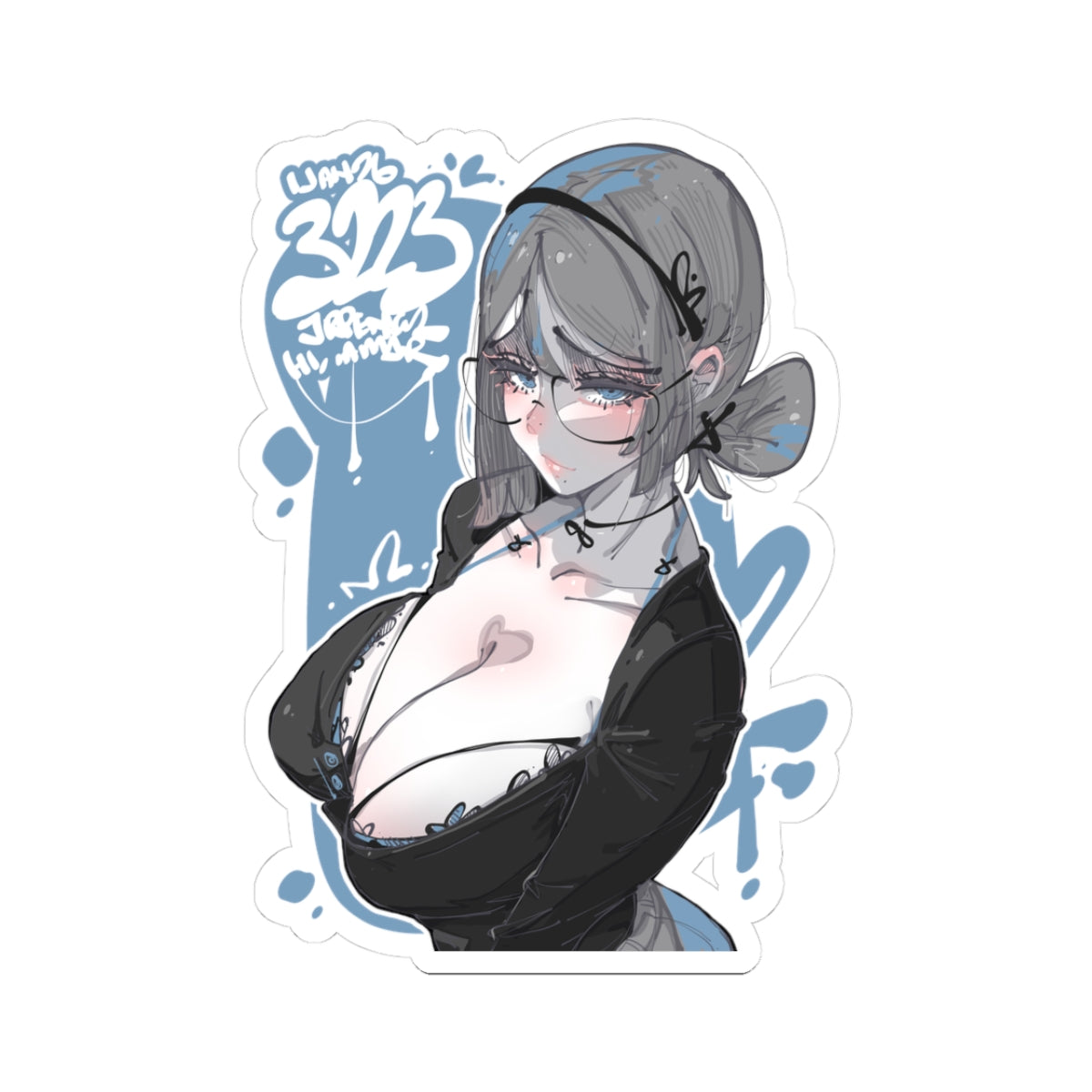 3223 - 蓝 / blue v1 Stickers