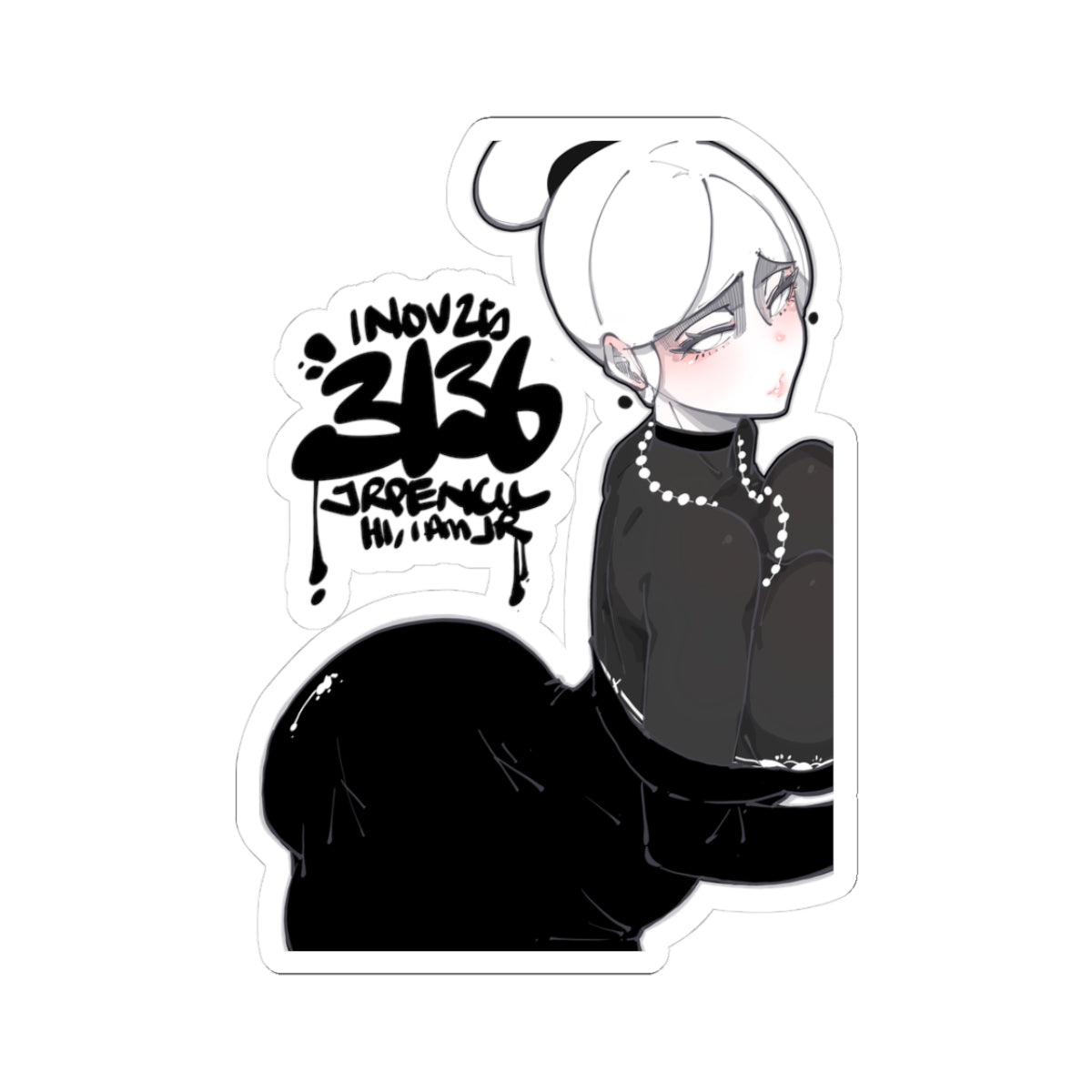 3136 - 白 / white Stickers