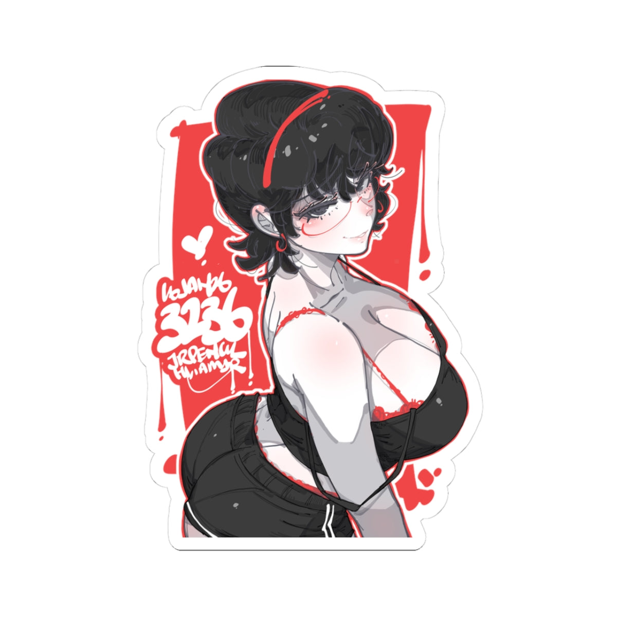 3236 - 红 / red v1 Stickers