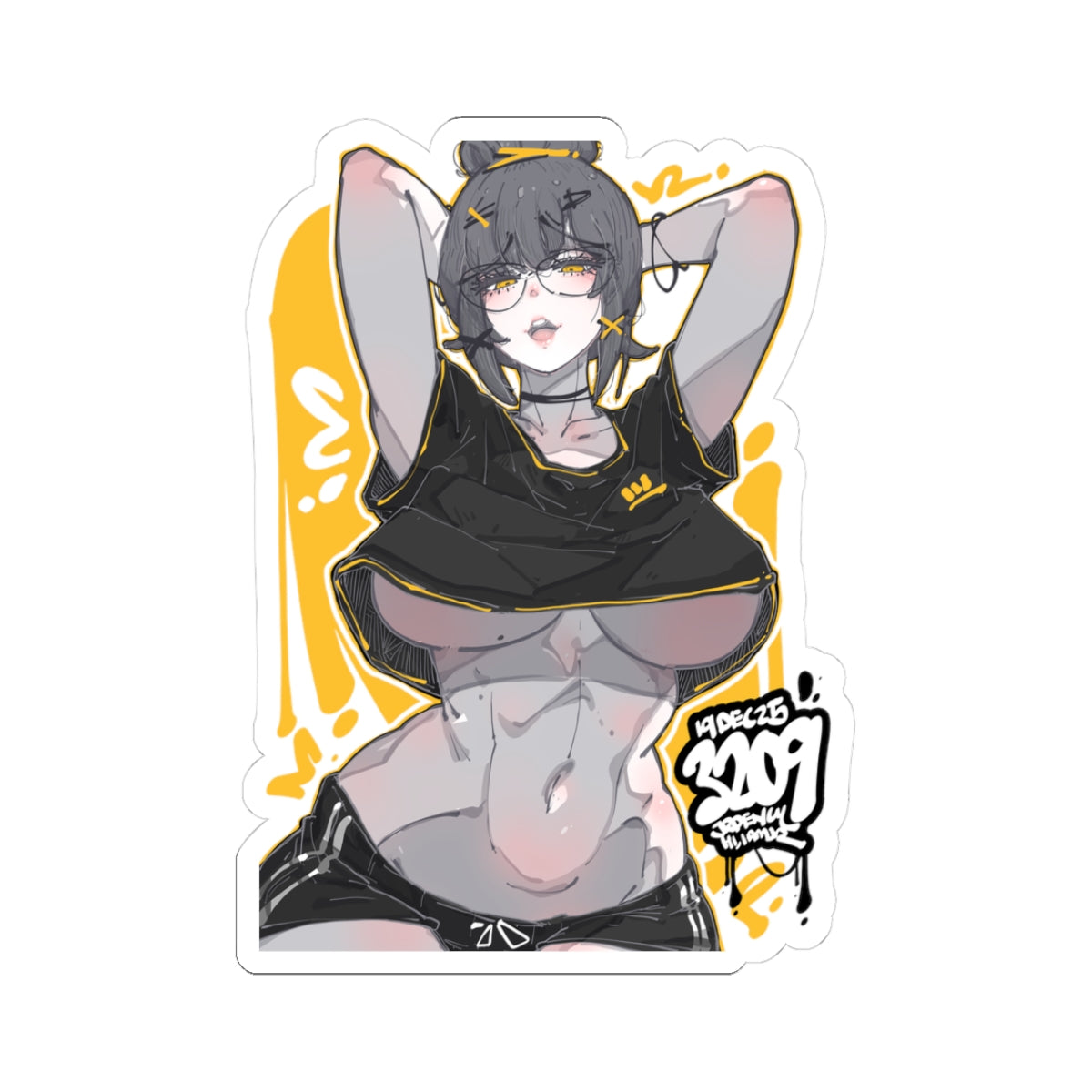 3209 - 黄 / yellow v1 Stickers