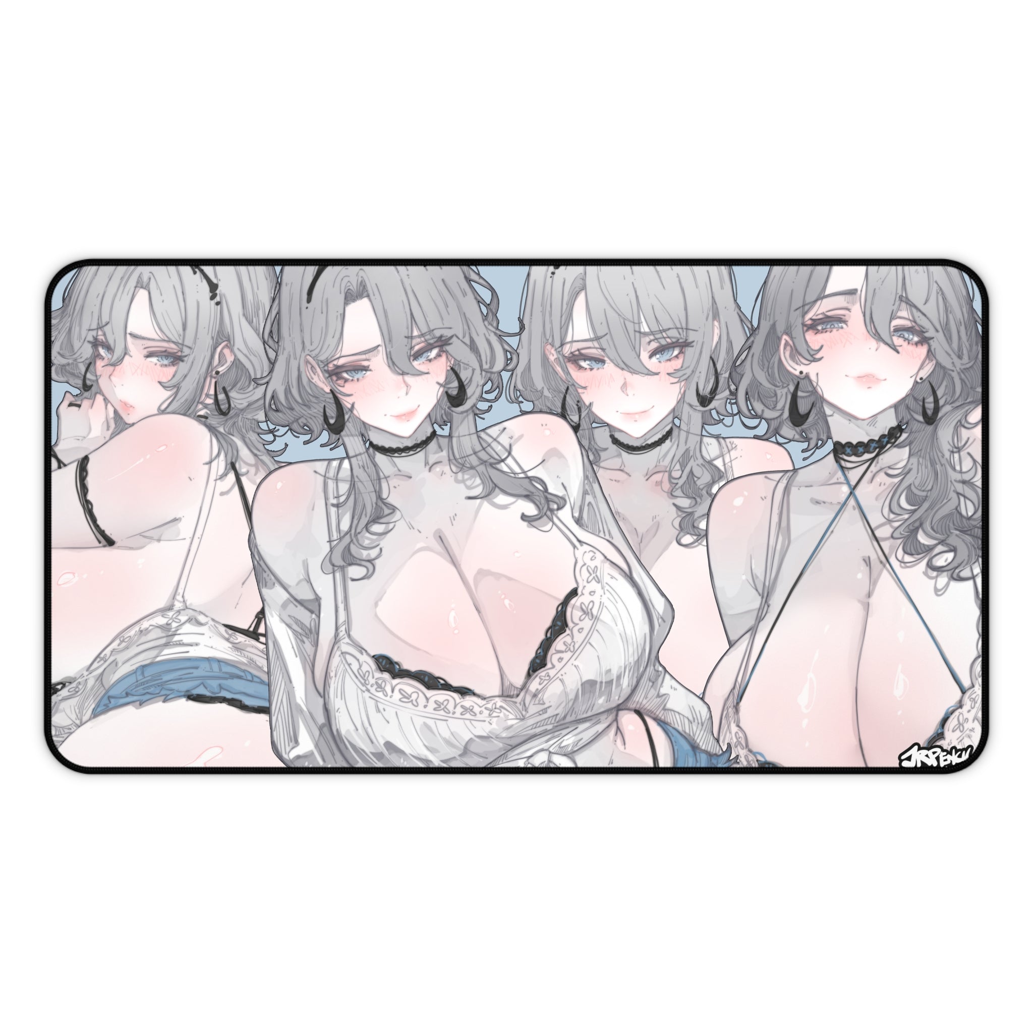 3350 - 蓝壁纸/ blue wallpaper v1 Desk Mat