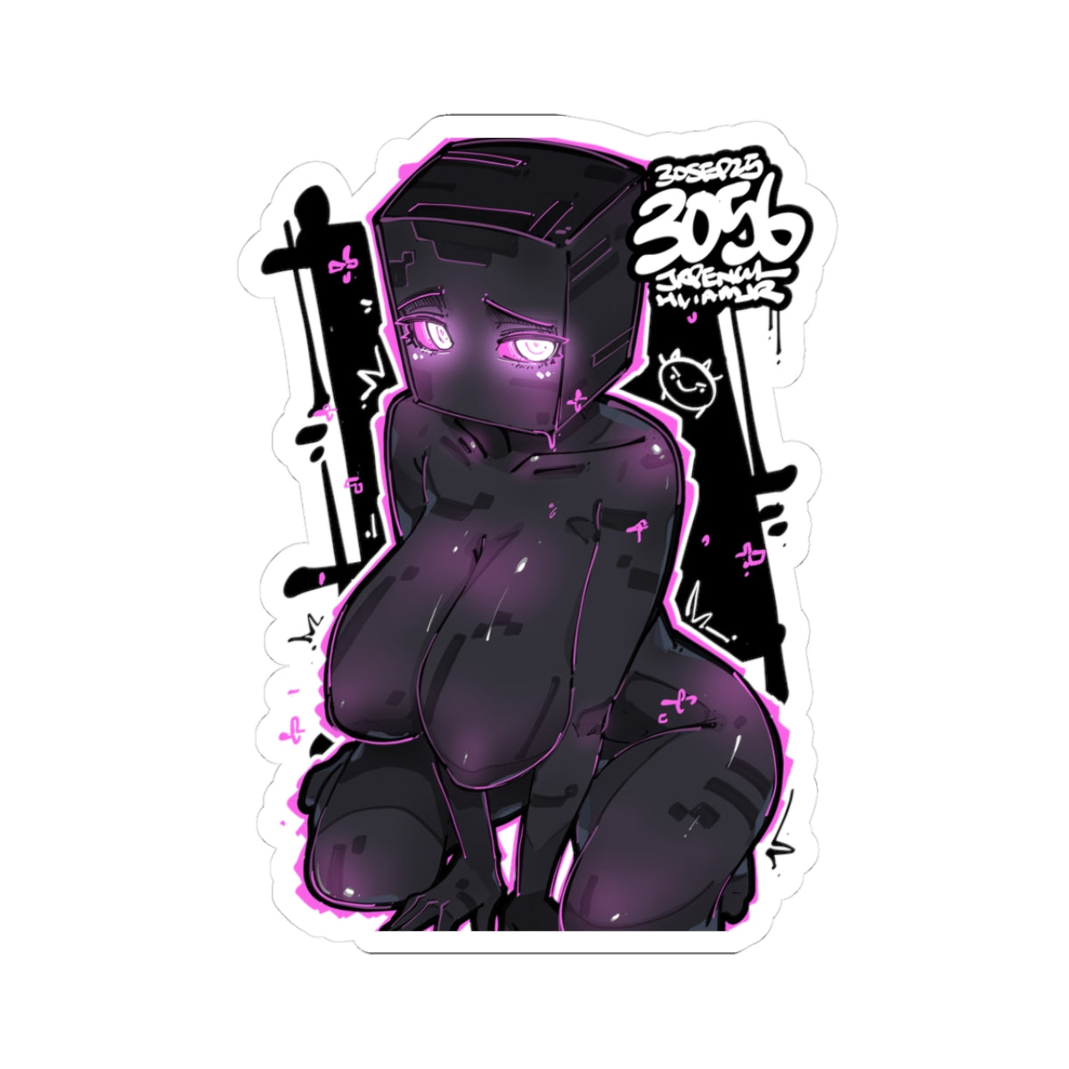 3056 - 黑 / black Stickers