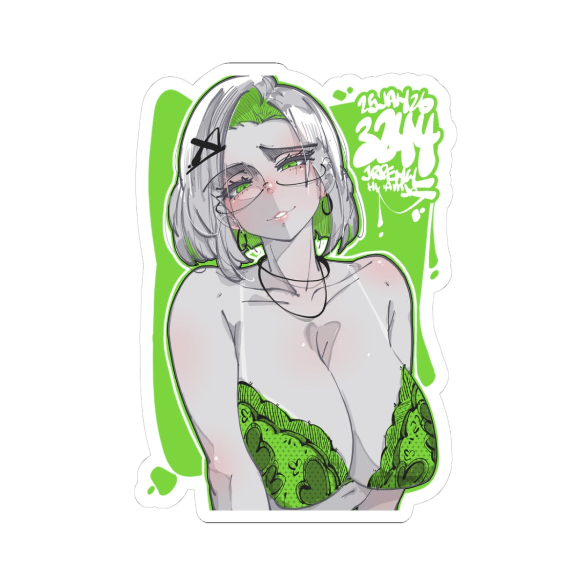 3244 - 绿 / green v2 Stickers