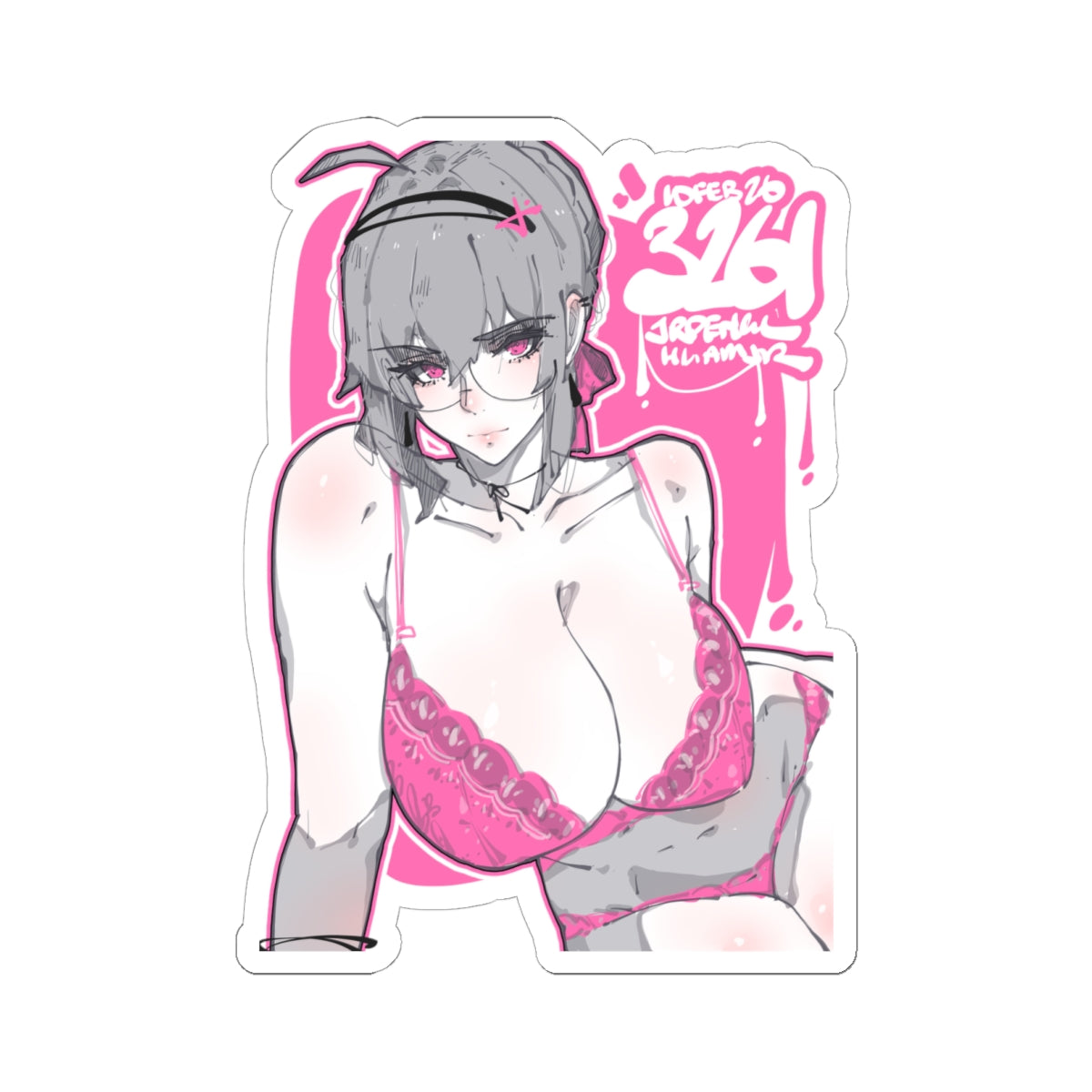 3261 - 粉 / pink v2 Stickers