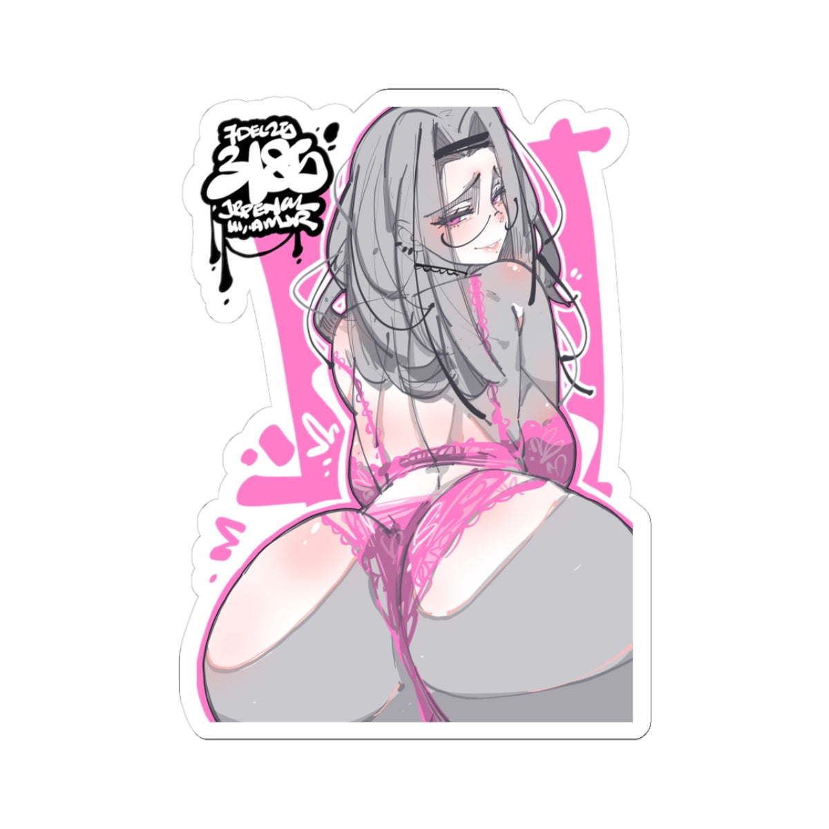 3185 - 粉 / pink v2 Stickers