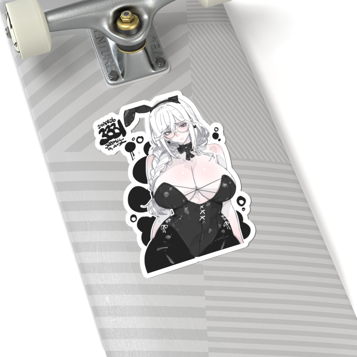 3331 - 黑 / black v1 Stickers