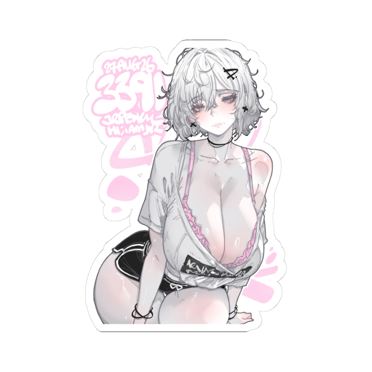 3391 - 粉 / Pink v1 Stickers