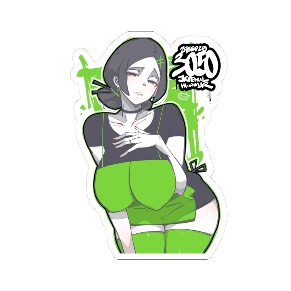 3050 - 绿 / green Stickers