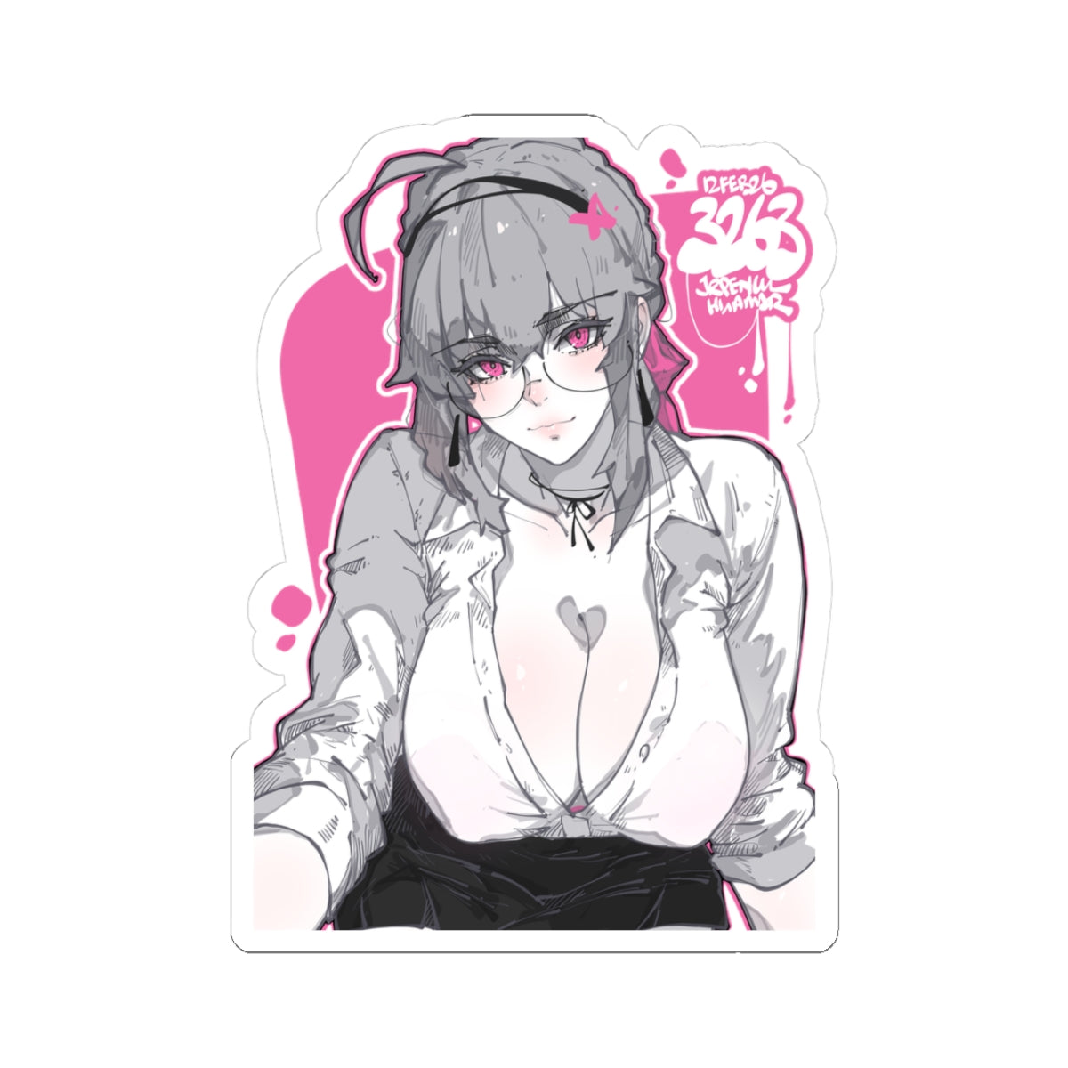 3263 - 粉 / pink v1 Stickers