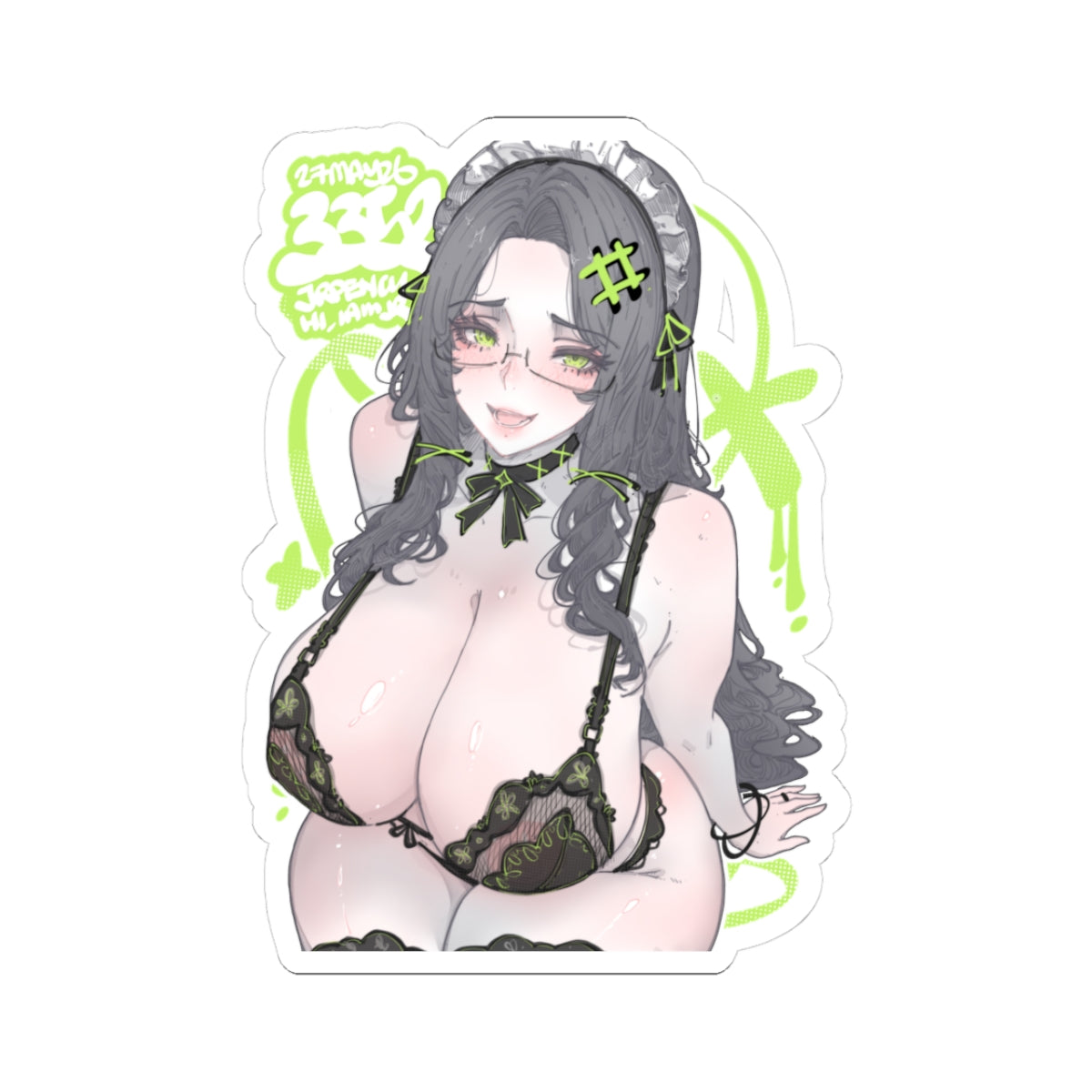 3352 - 绿 / green v2 Stickers