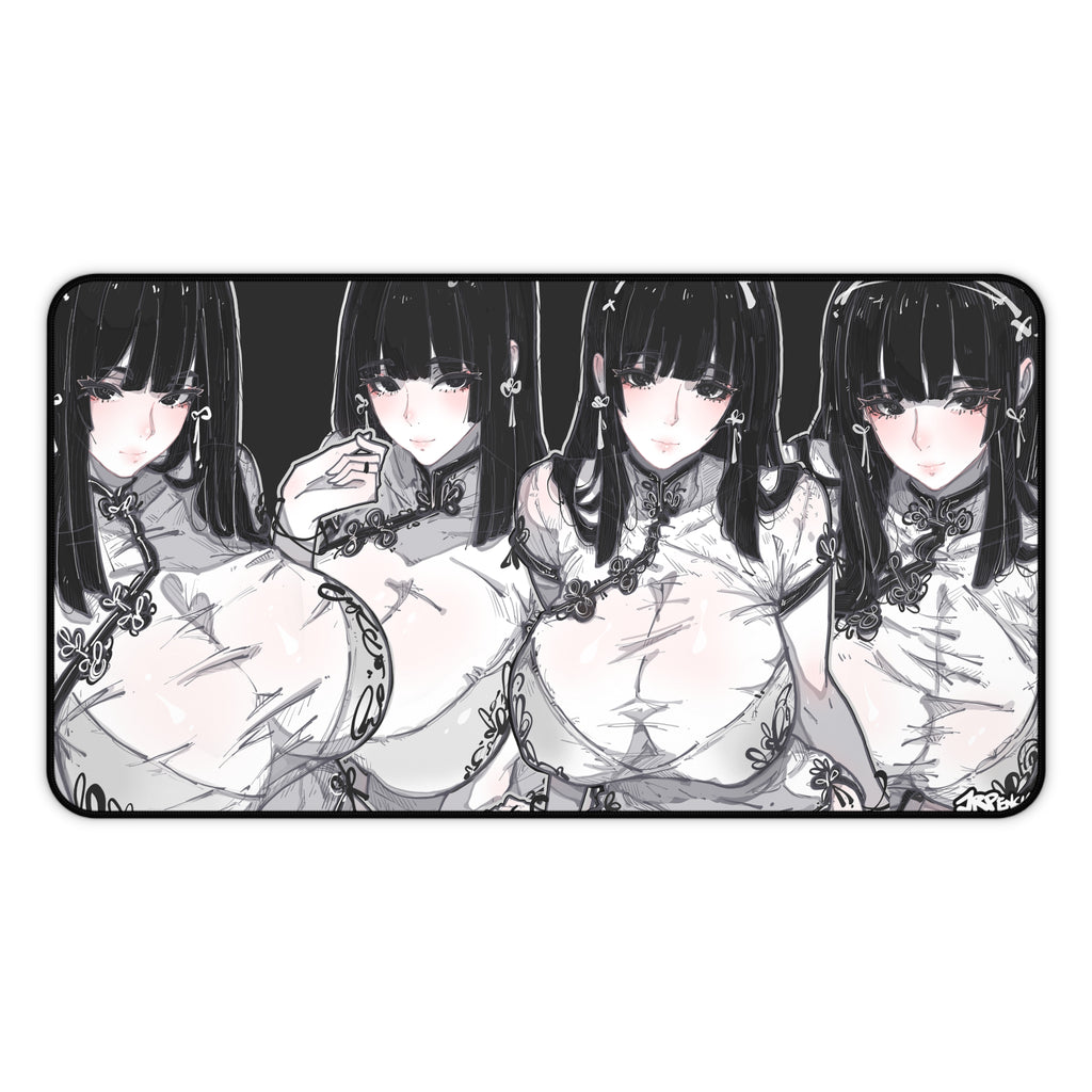 3278 - 黑壁纸 / black wallpaper v1 Desk Mat