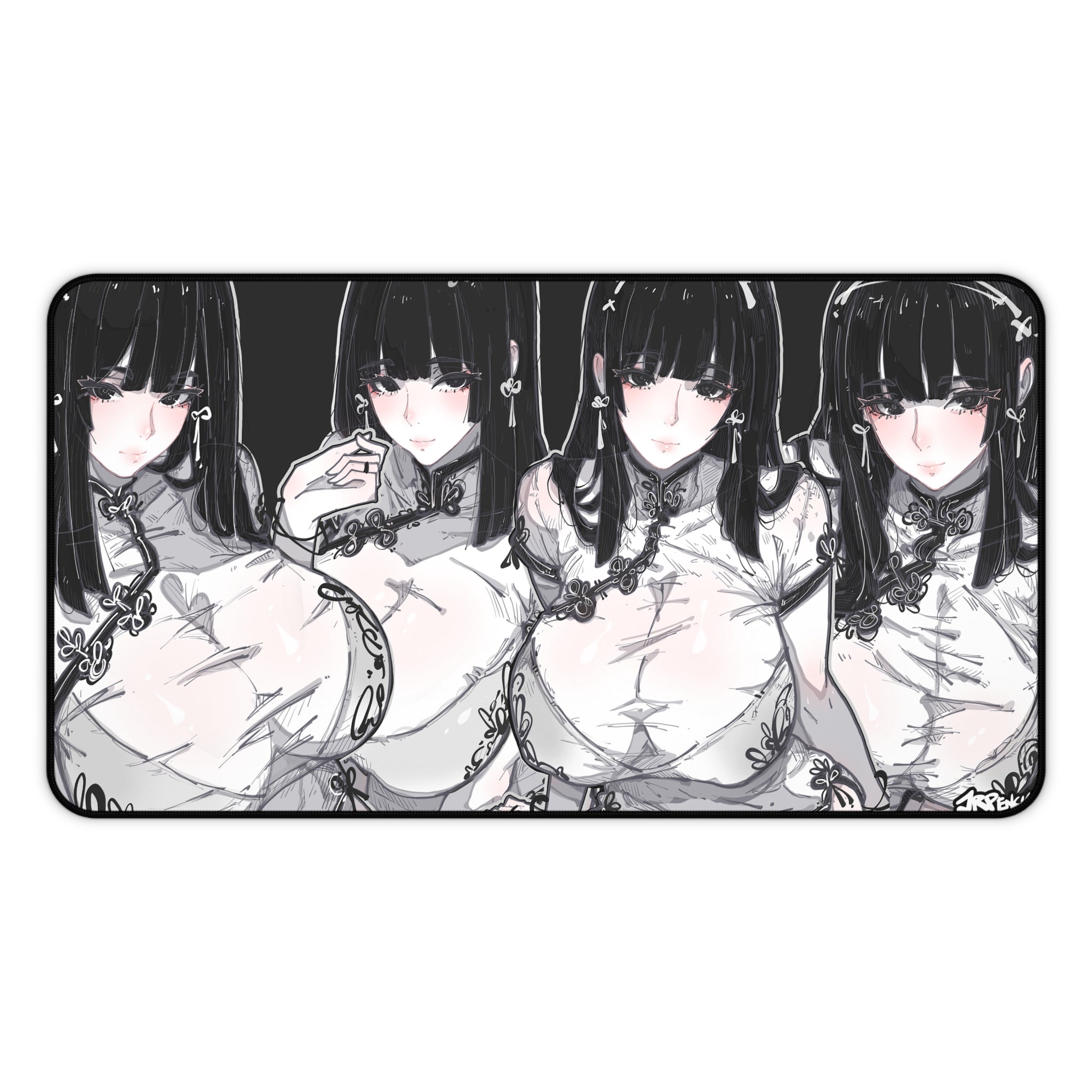 3278 - 黑壁纸 / black wallpaper v1 Desk Mat