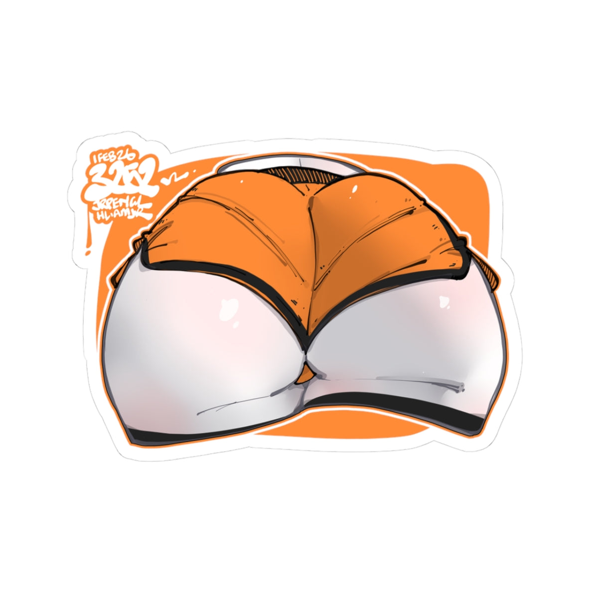 3252 - 橙 / orange v1 Stickers