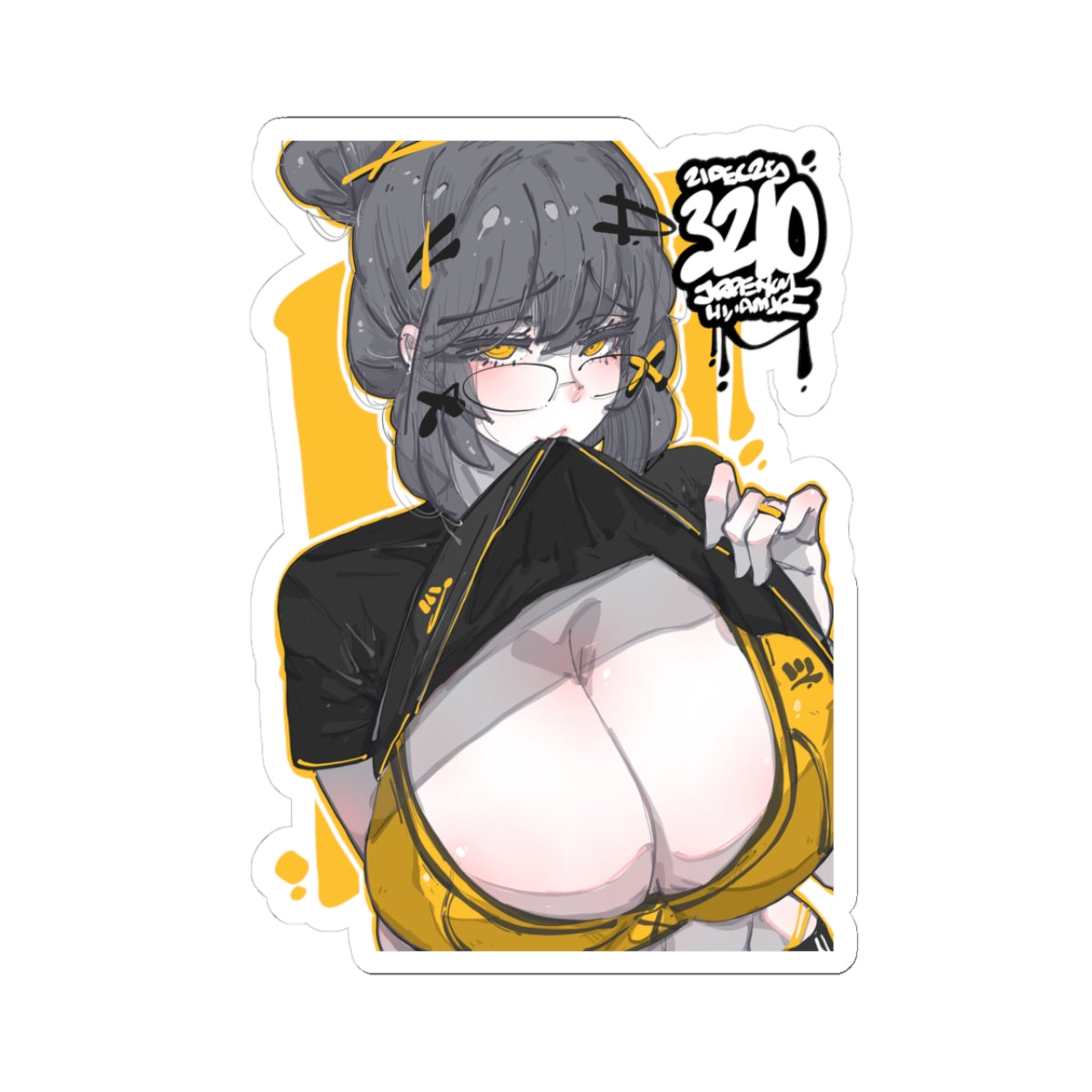 3210 - 黄 / yellow v1 Stickers
