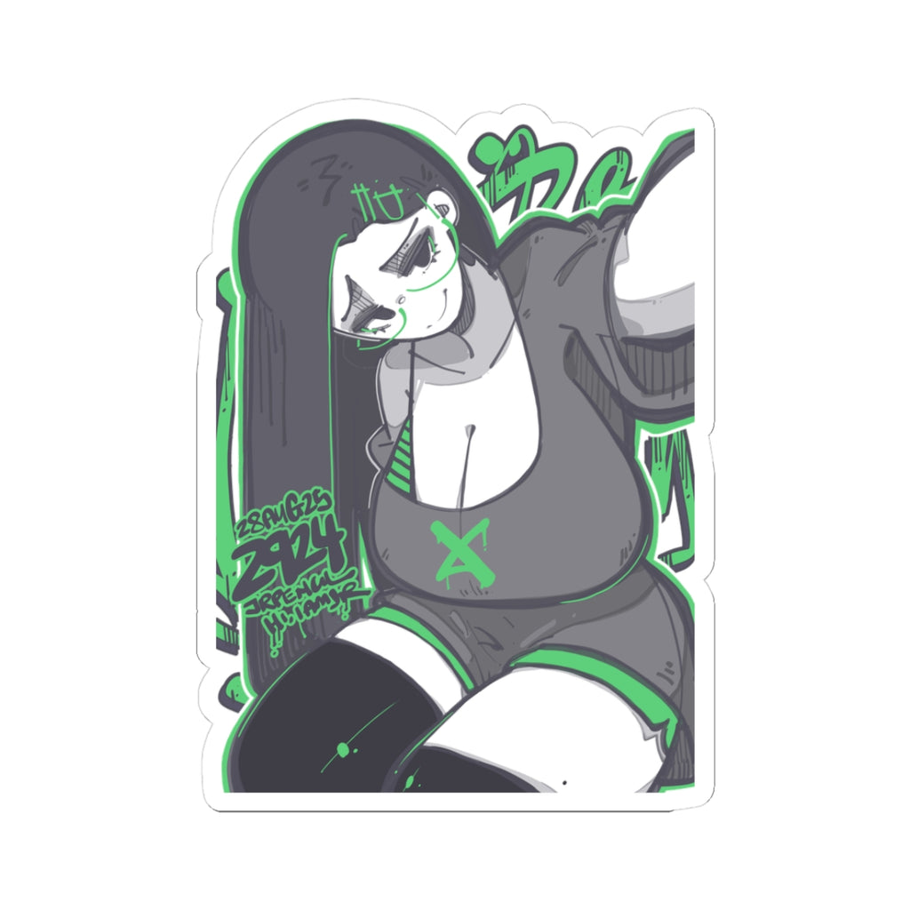 2924 - 青 / green Stickers