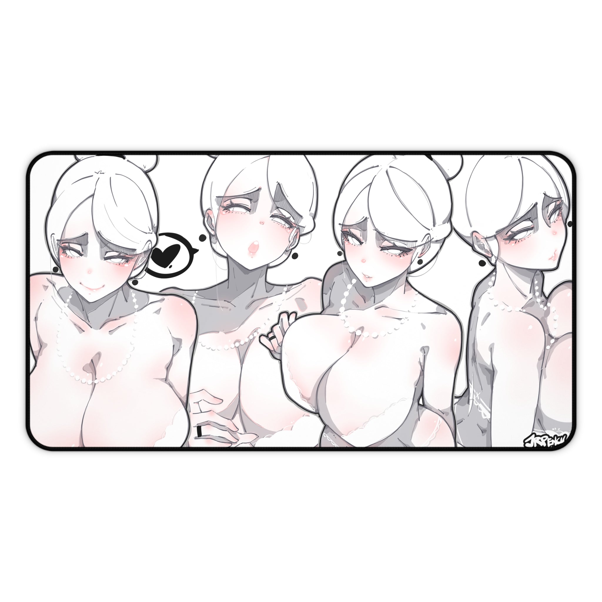 3140 - 白壁纸 / white wallpaper v2 Desk Mat