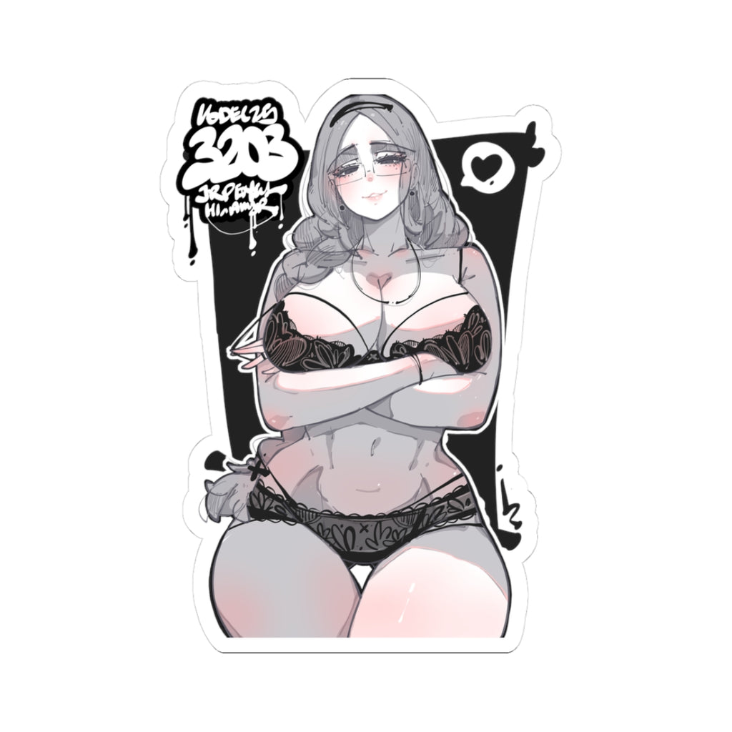 3203 - 黑 / black v2 Stickers
