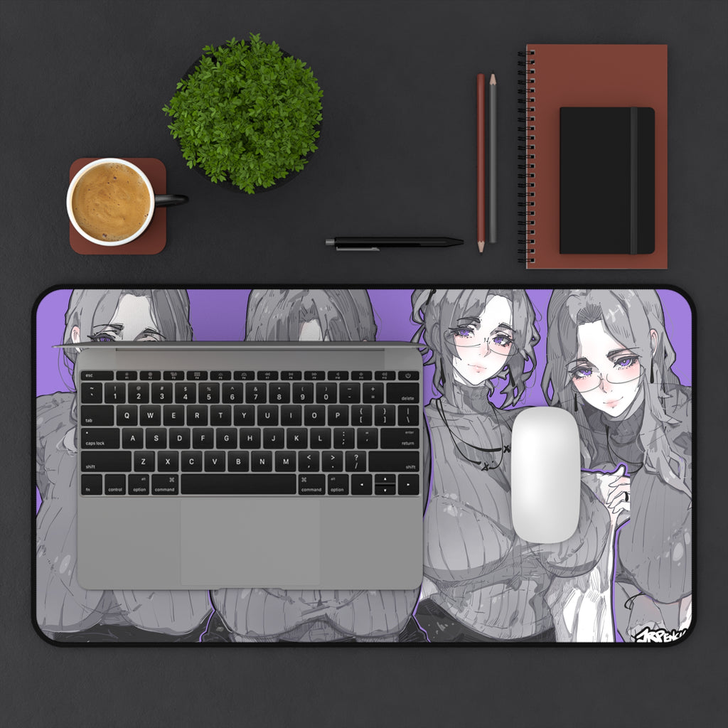 3268 - 紫壁纸 / purple wallpaper v1 Desk Mat