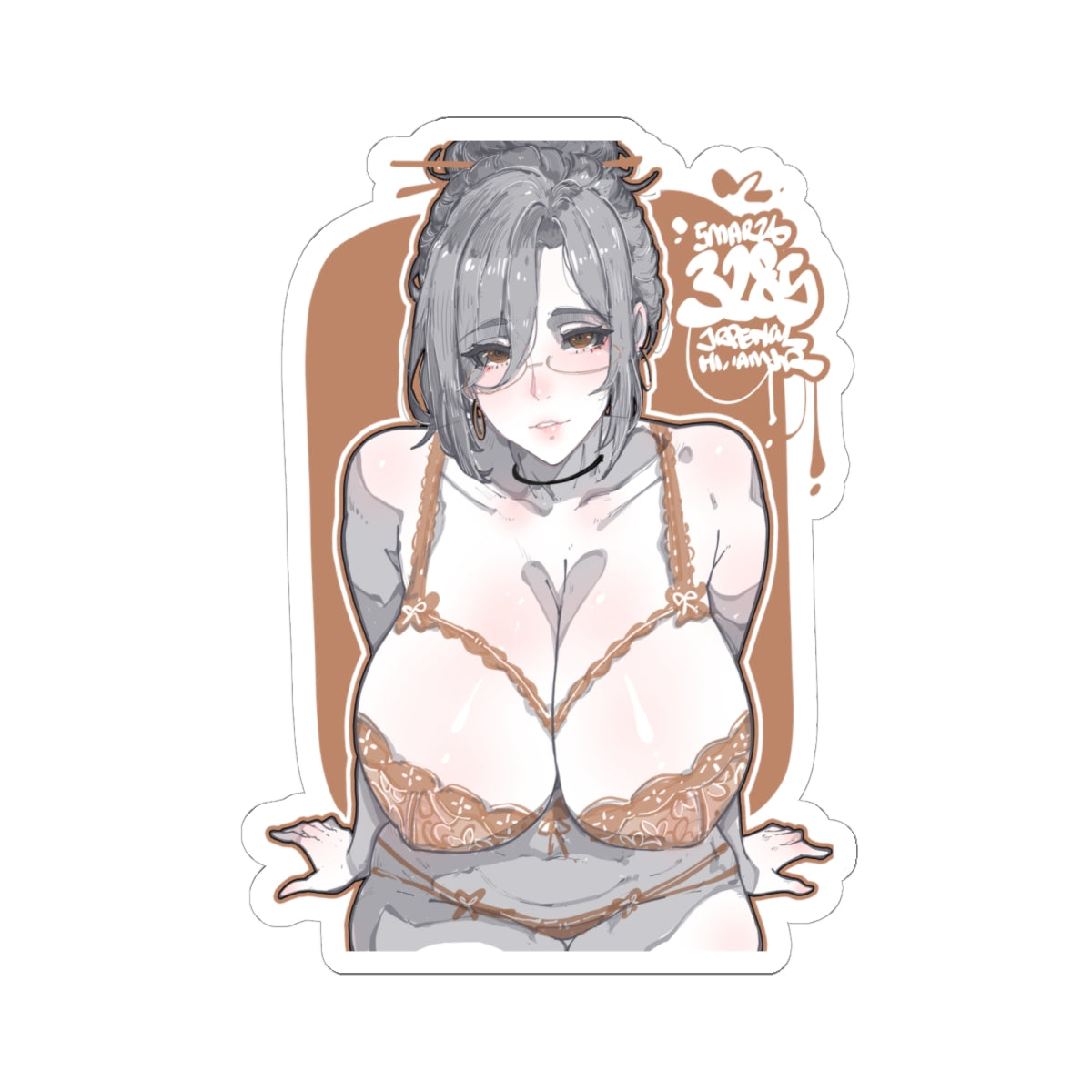 3285 - 褐 / brown v2 Stickers