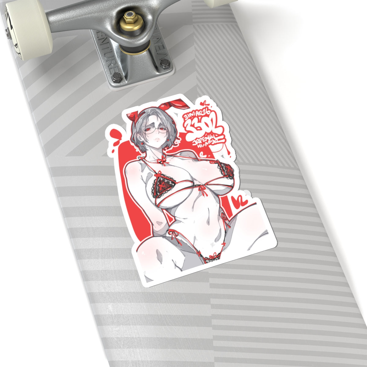 3302 - 红 / red v2 Stickers