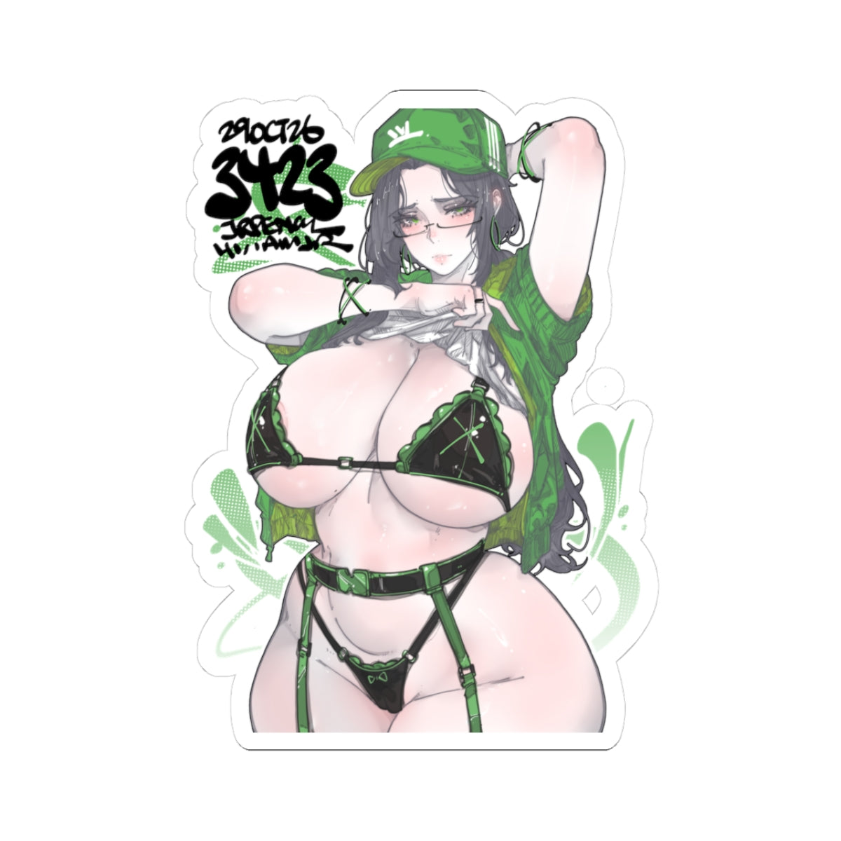 3423 - 绿 / Green v2 Stickers