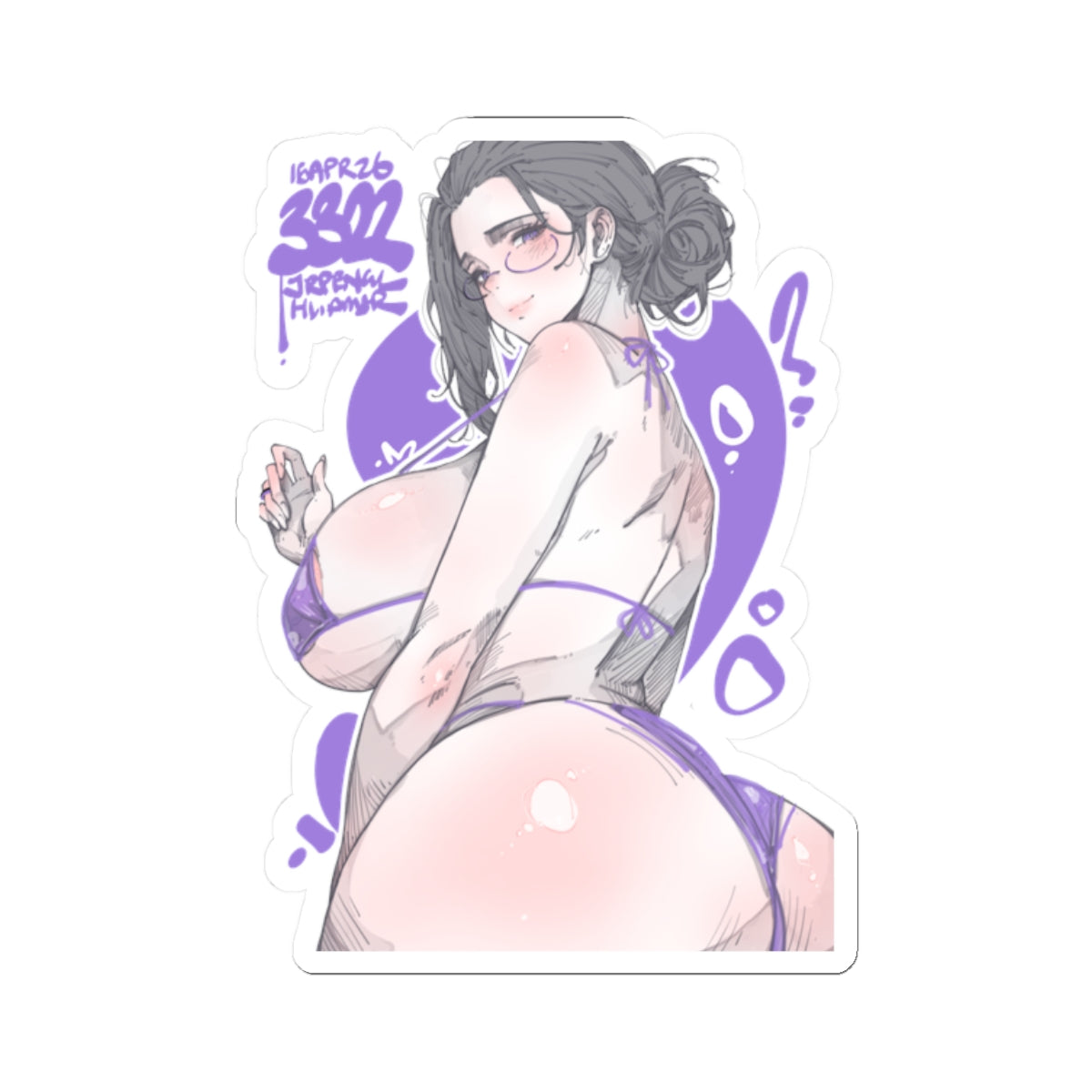 3322 - 紫/ purple v2 Stickers