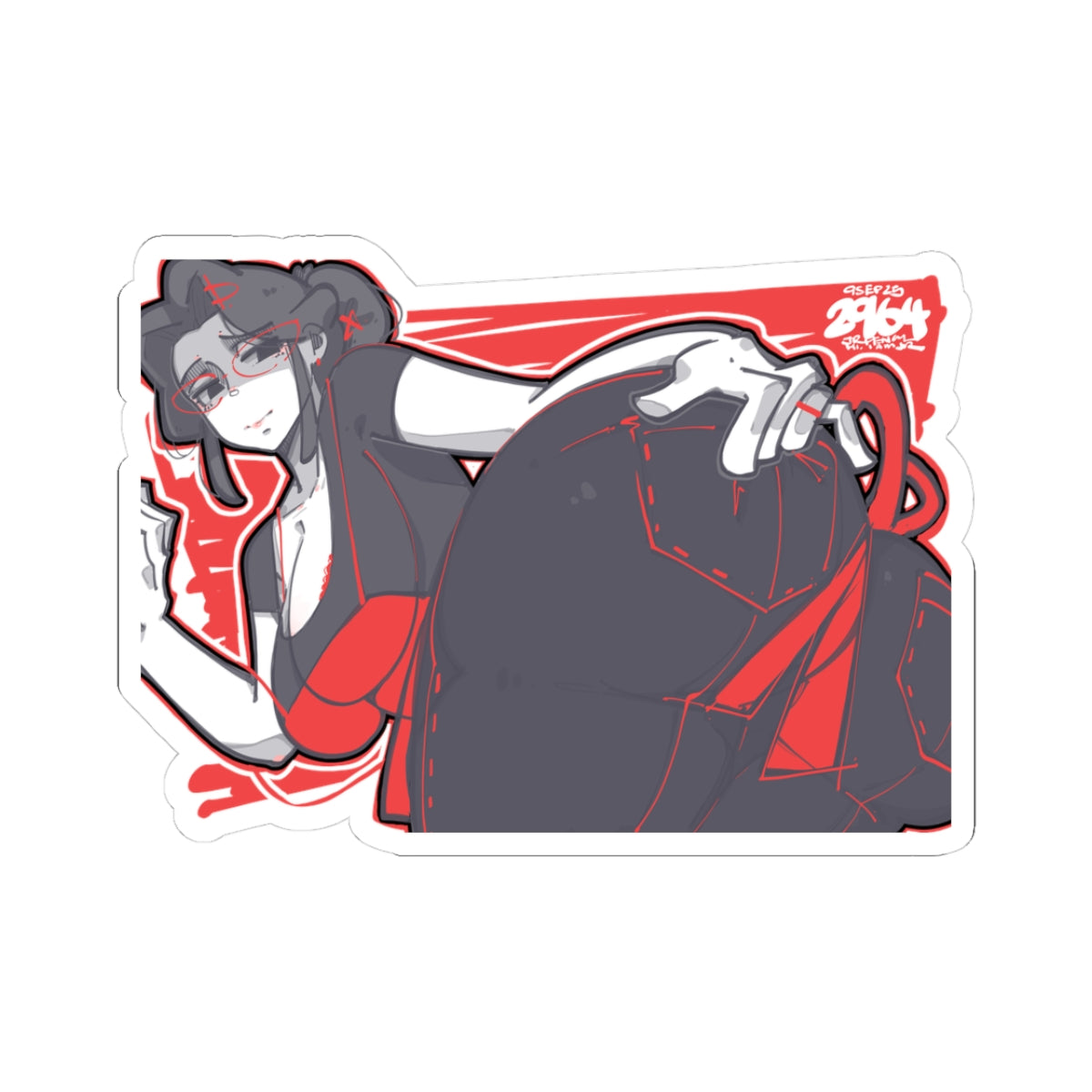 2964 - 红 / red Stickers