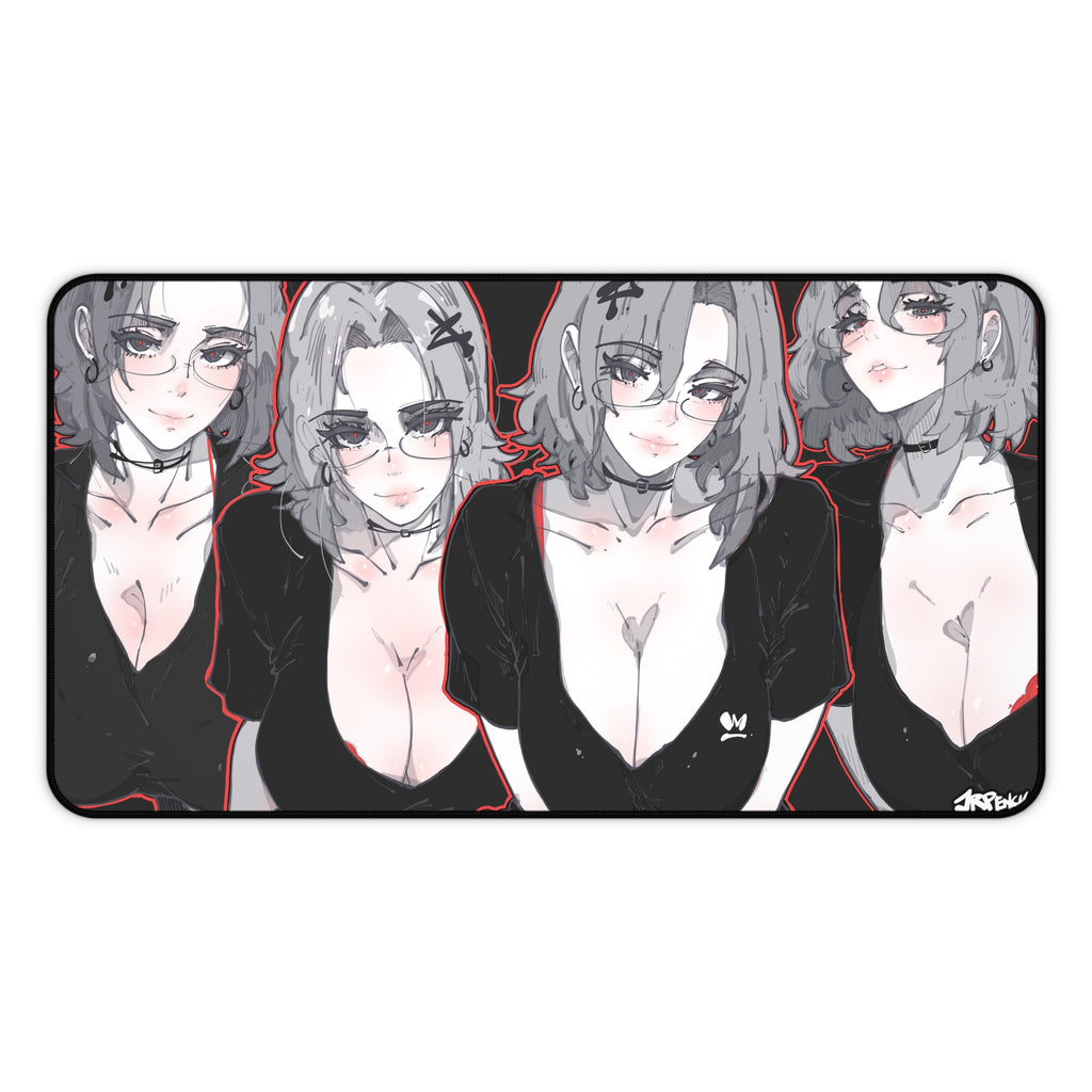 3257 - 红壁纸 / red wallpaper v1 Desk Mat