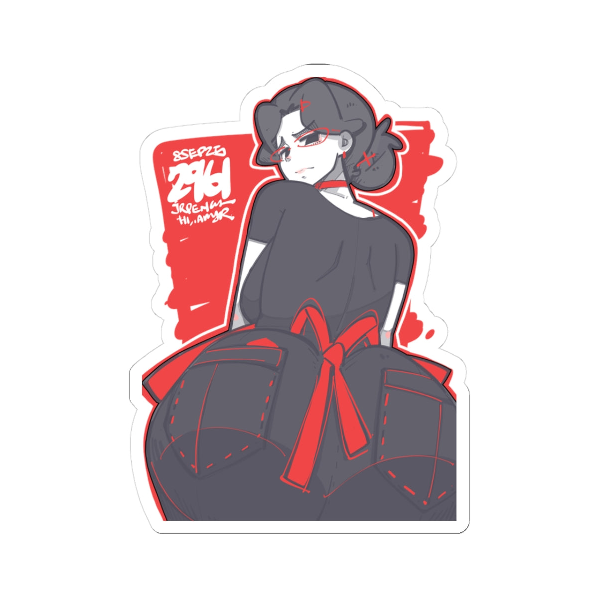 2961 - 红 / red Stickers