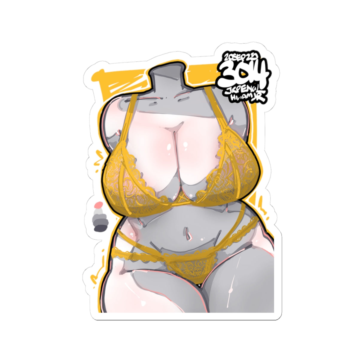 3014 - 黄 / yellow Stickers