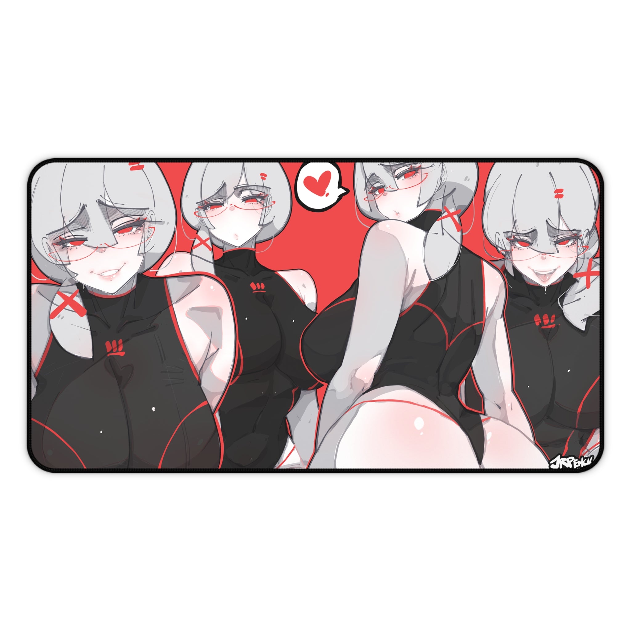 3154 - 红壁纸 / red wallpaper v1 Desk Mat