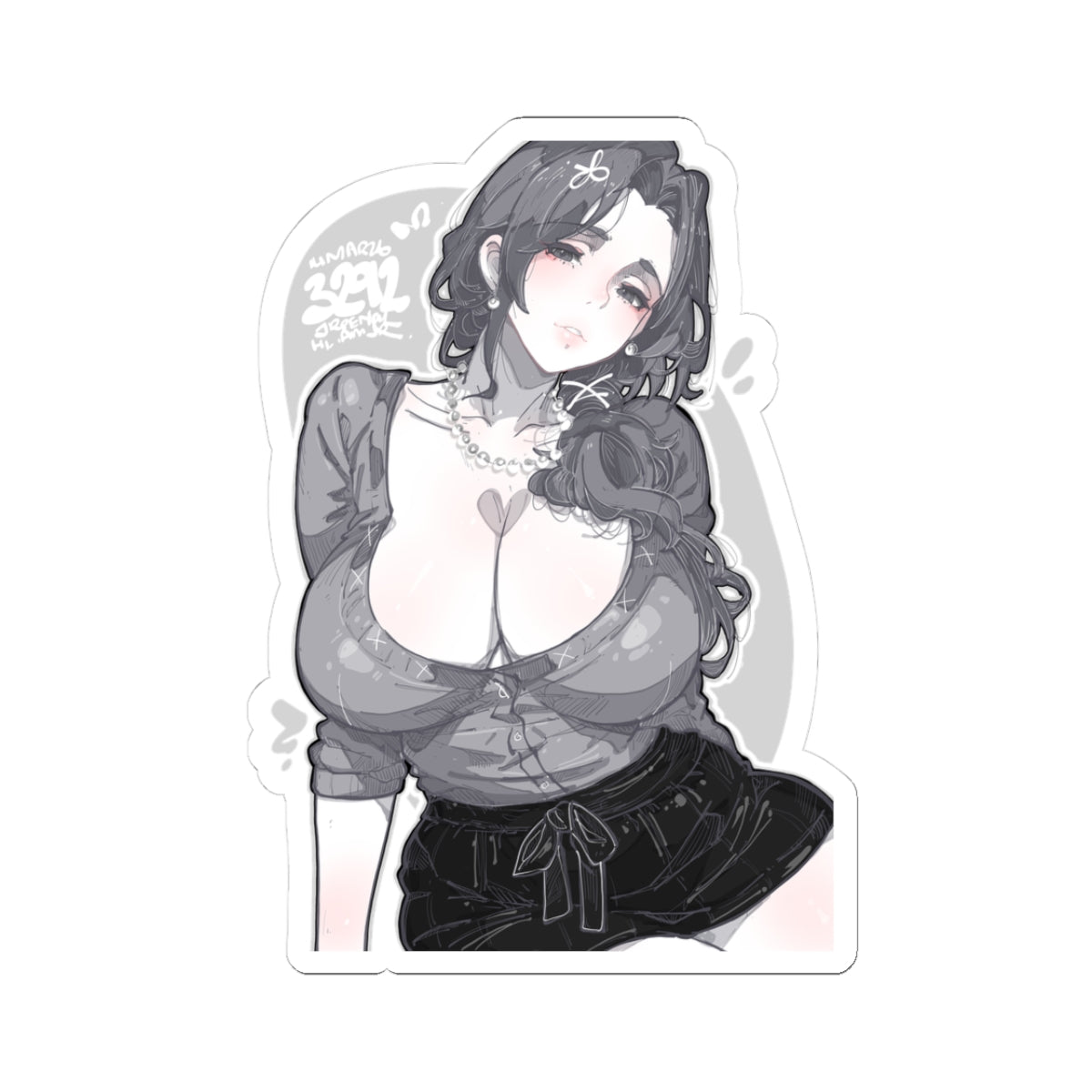 3292 - 灰 / grey v1 Stickers