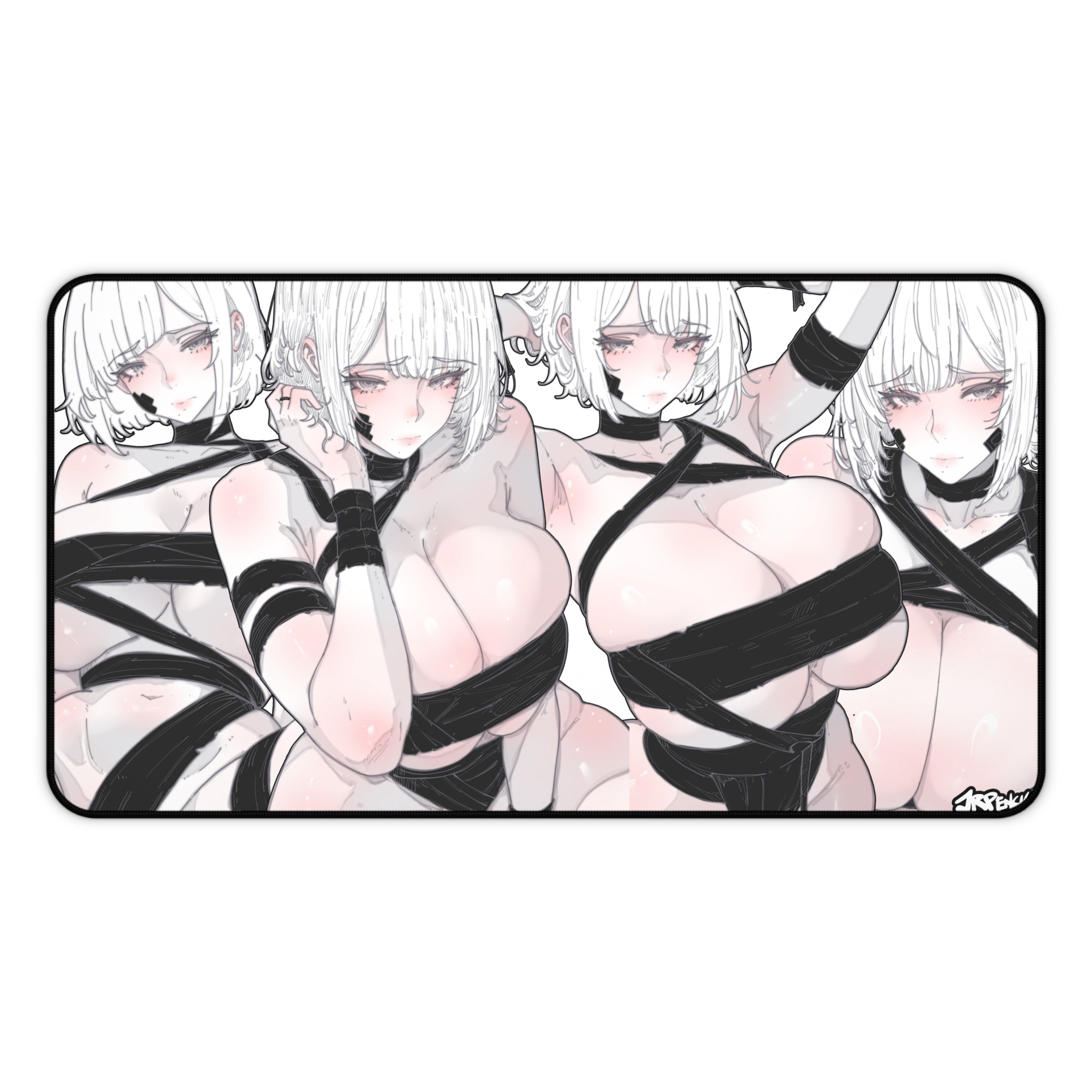 3385 - 黑壁纸 / Black Wallpaper v1 Desk Mat