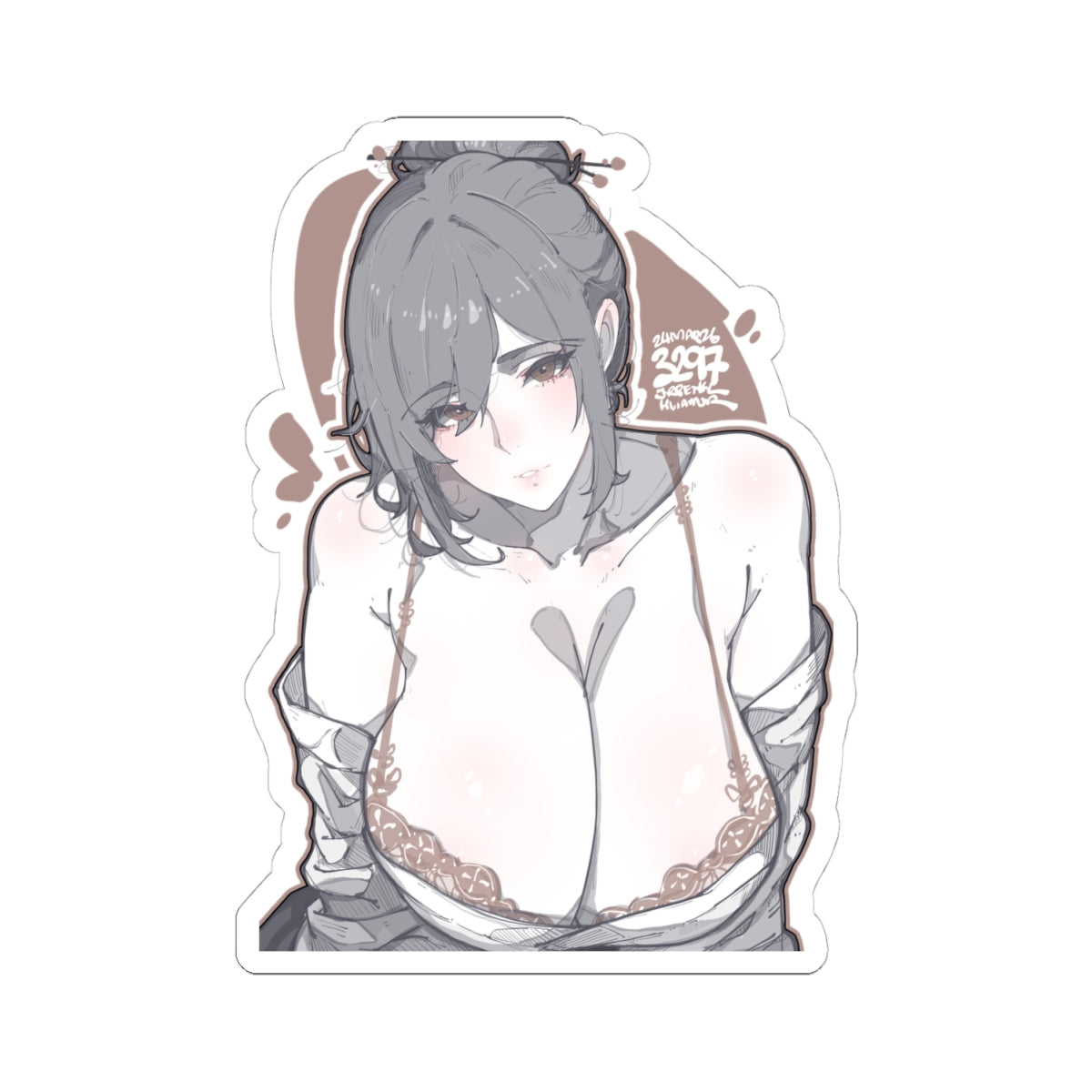 3297 - 褐 / brown v1 Stickers