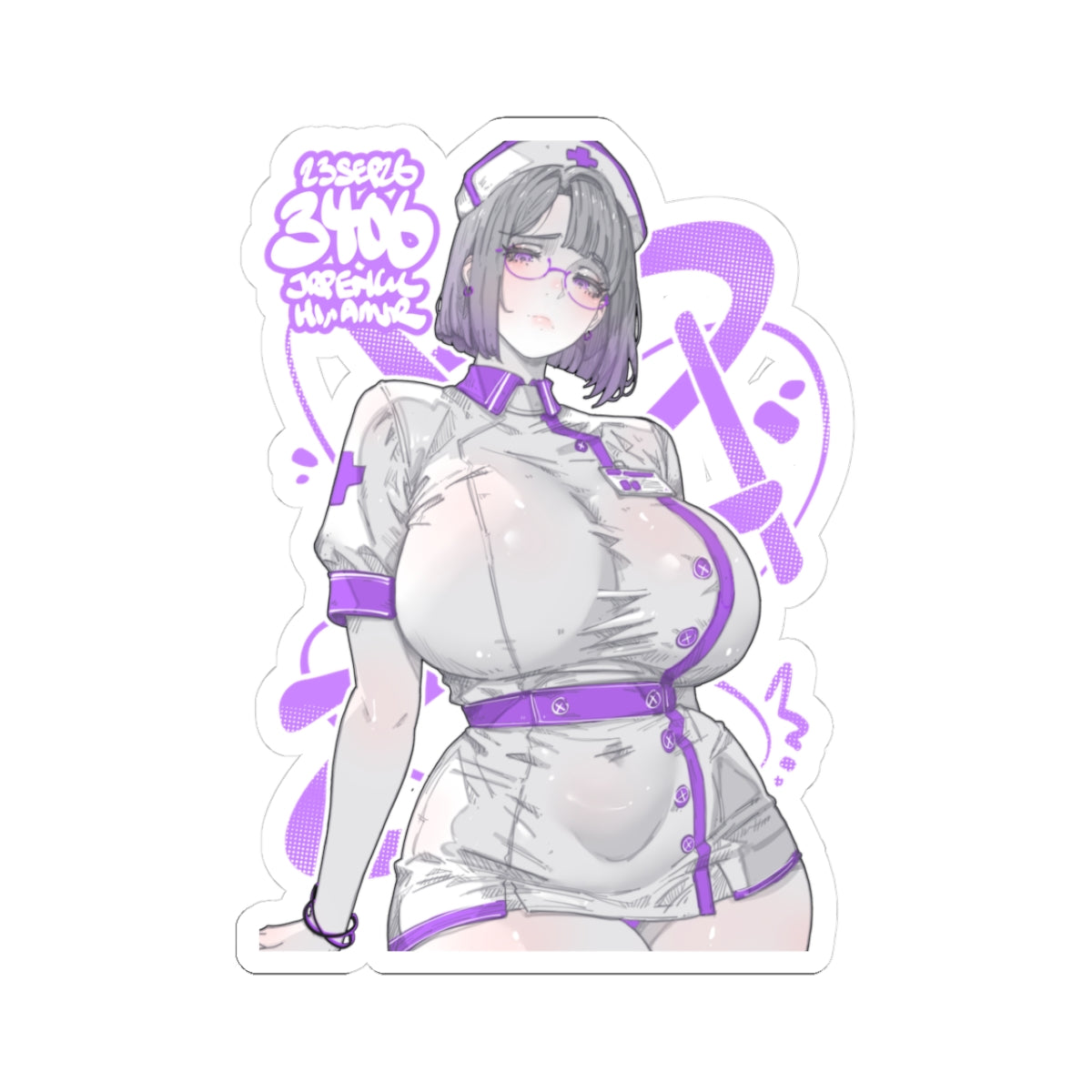3406 - 紫 / Purple v1 Stickers