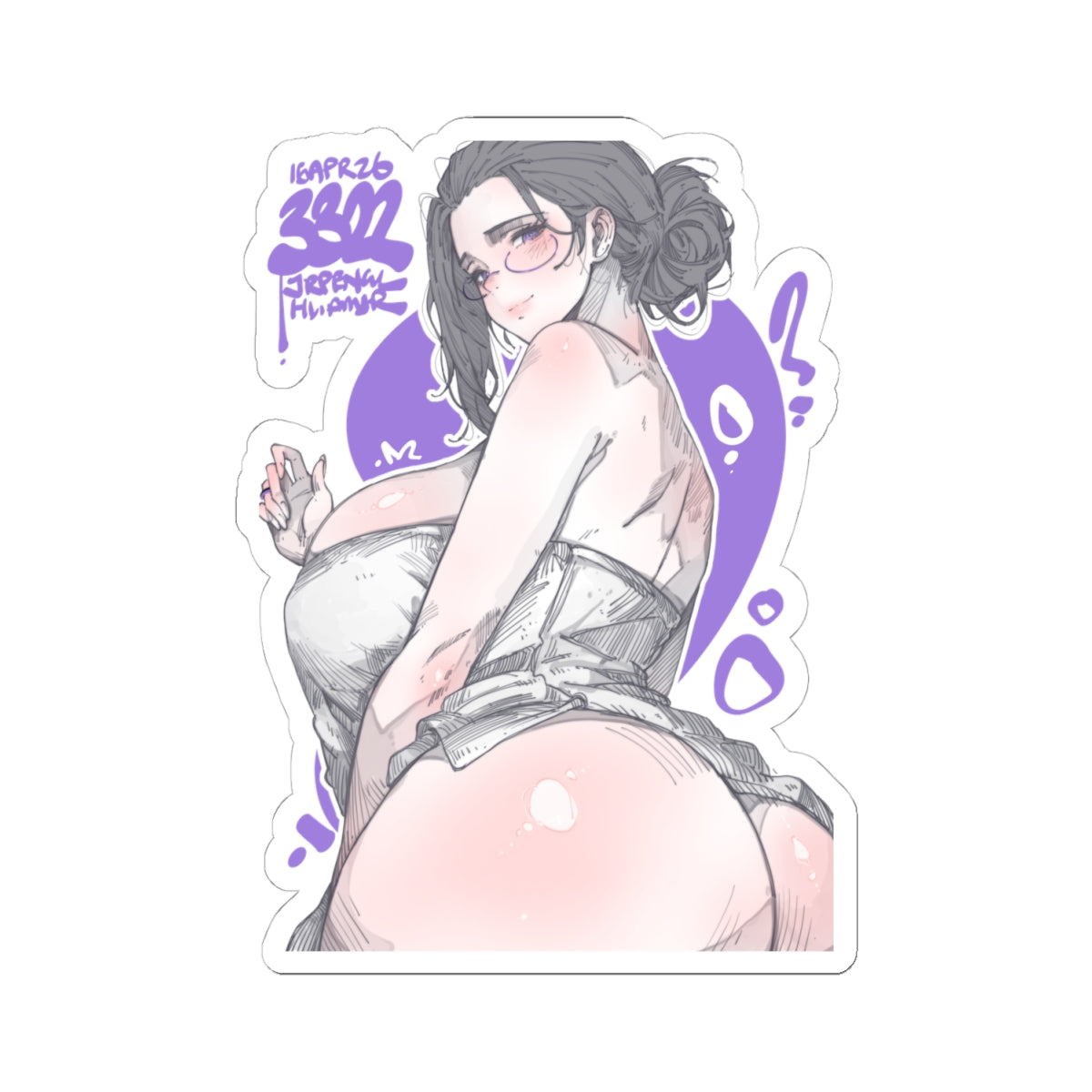 3322 - 紫/ purple v1 Stickers