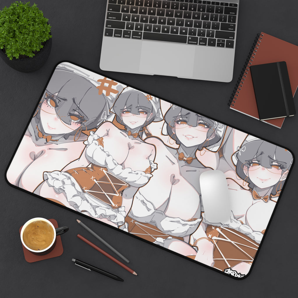 3147 - 褐壁纸 / brown v1 Desk Mat
