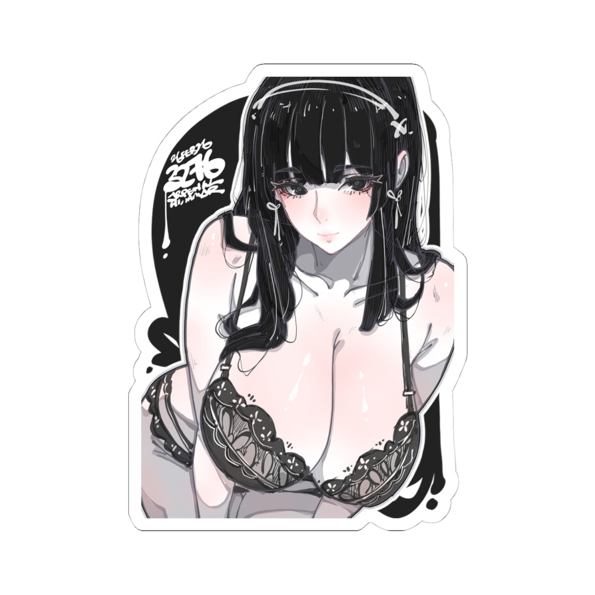 3276 - 黑 / black v2 Stickers