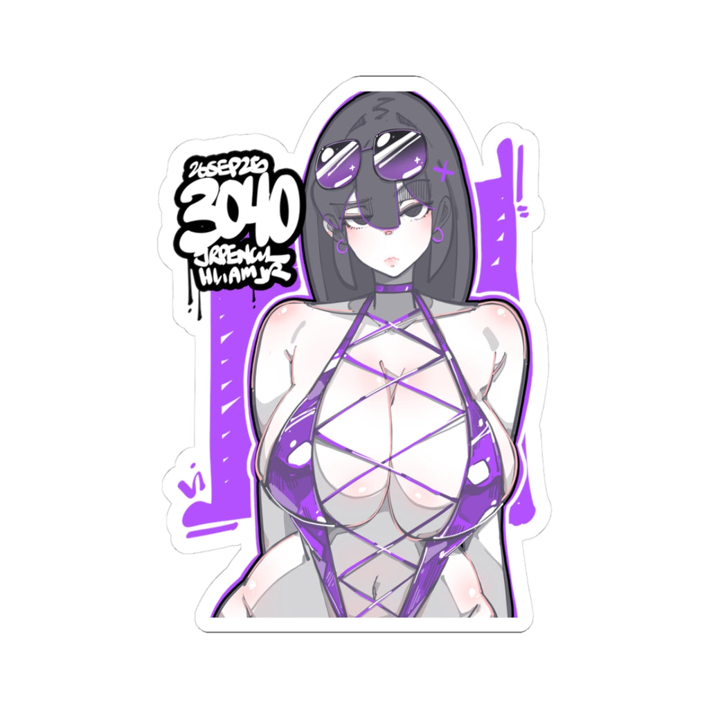 3040 - 紫 / purple Stickers