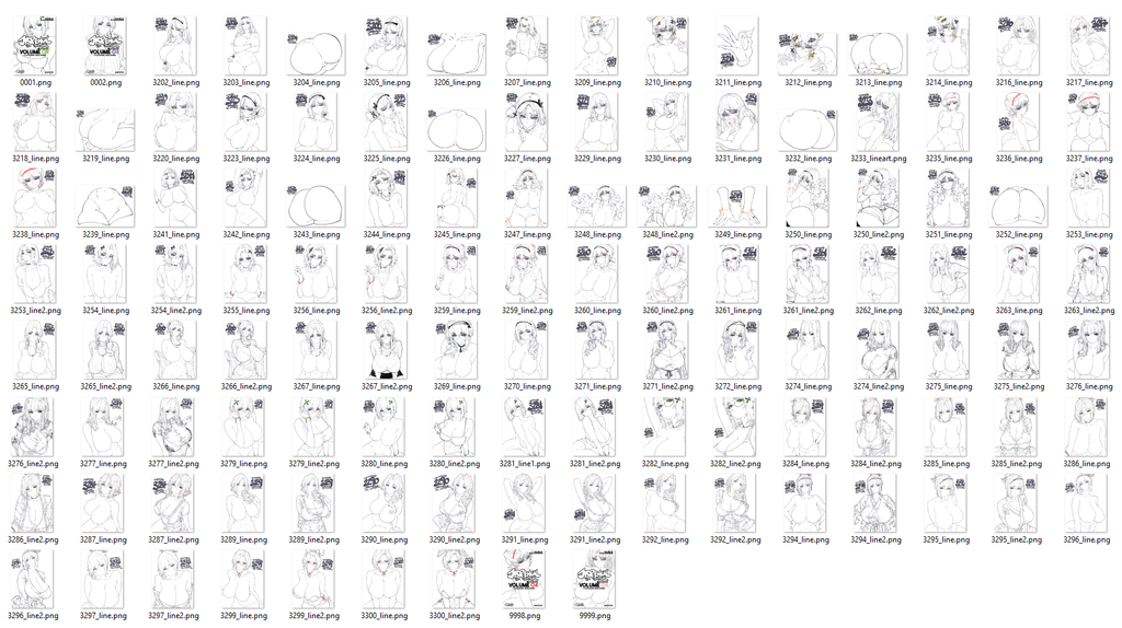 Digital Artbook Vol. 04 : Lineart Edition