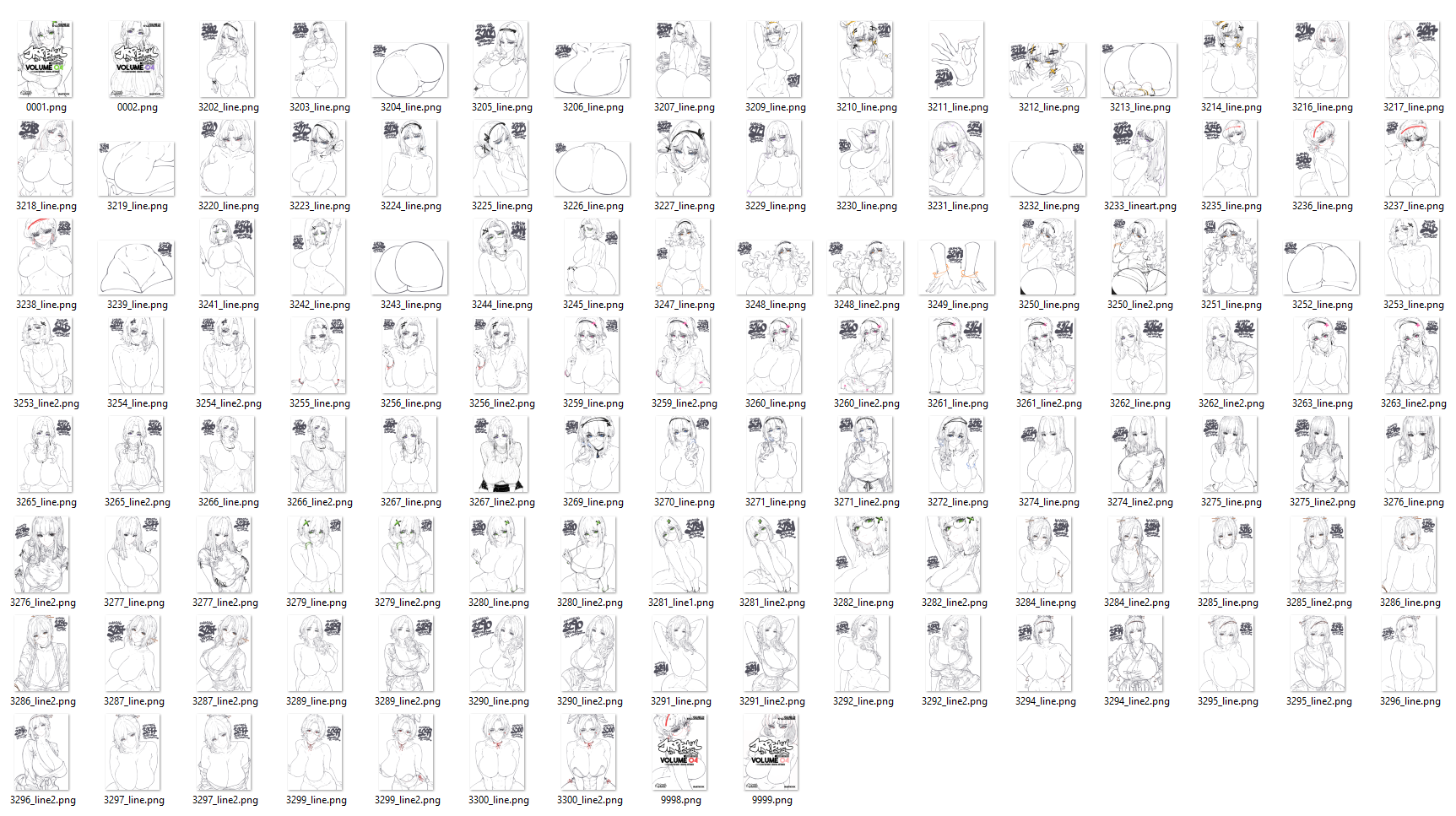 Digital Artbook Vol. 04 : Lineart Edition